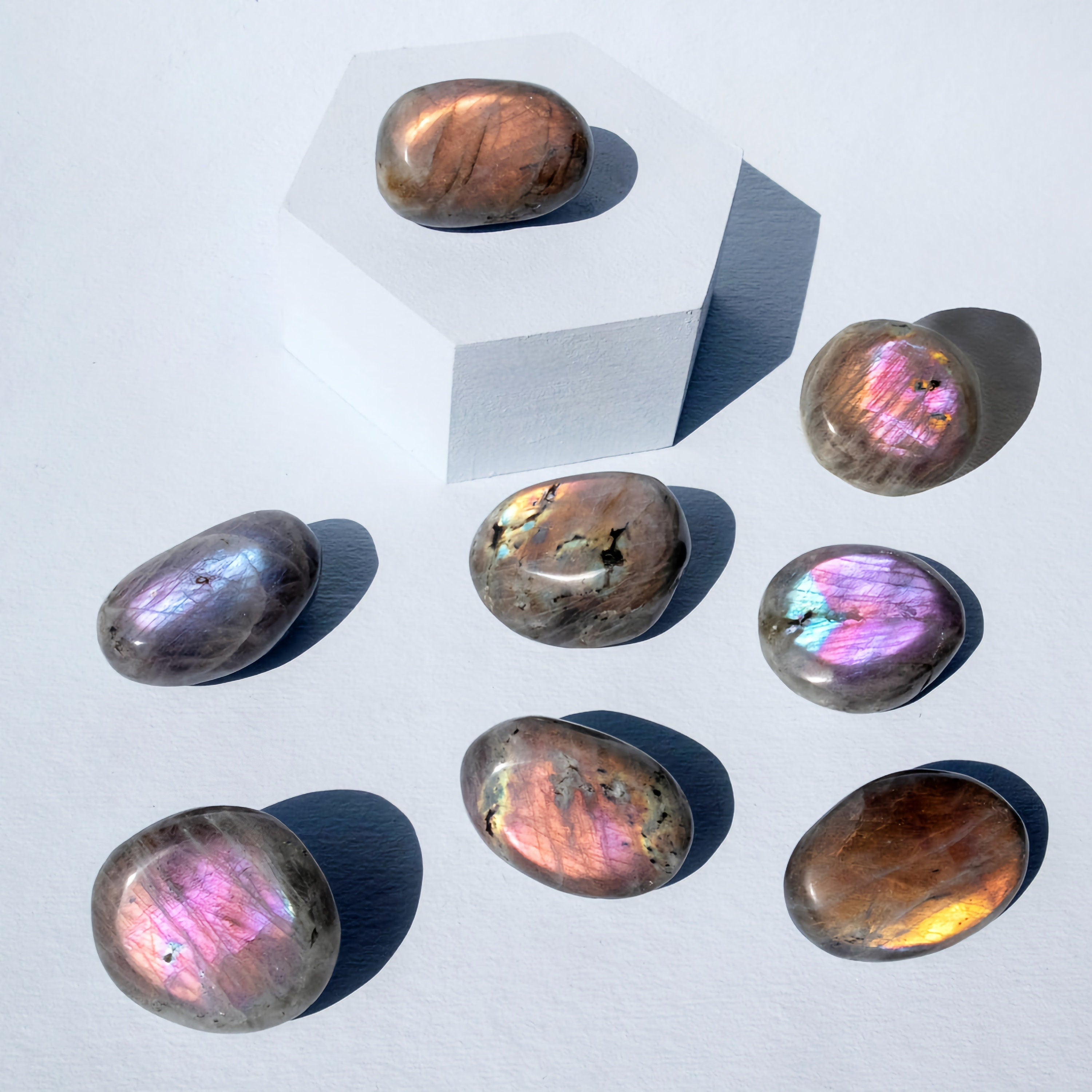 Tumbles + Palm Stones