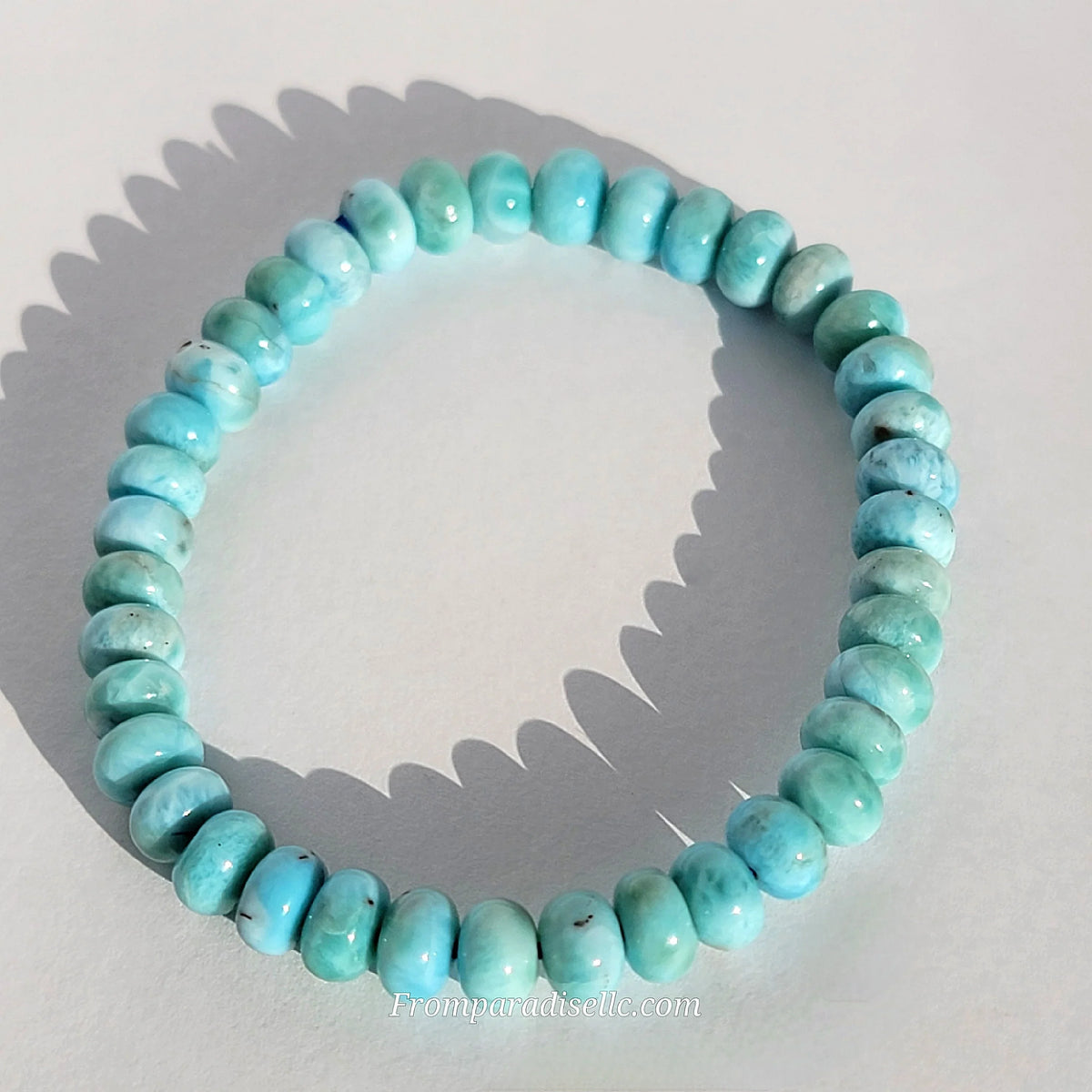 Larimar Roundel Gemstone Bracelet