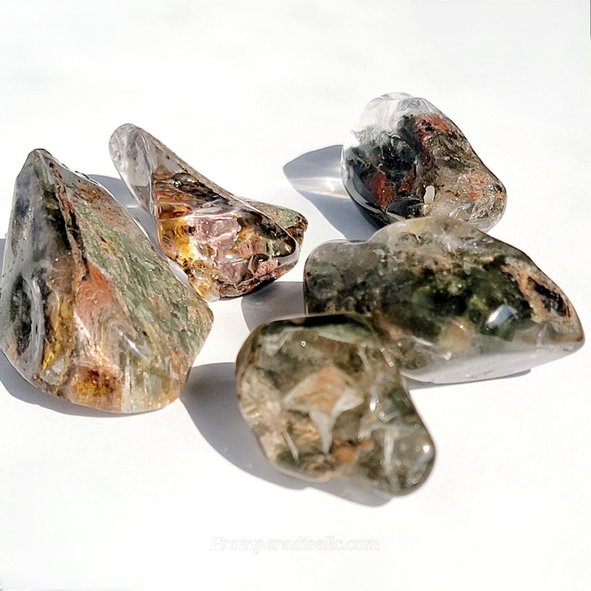 Clear Lodalite Garden Quartz Crystal Tumble