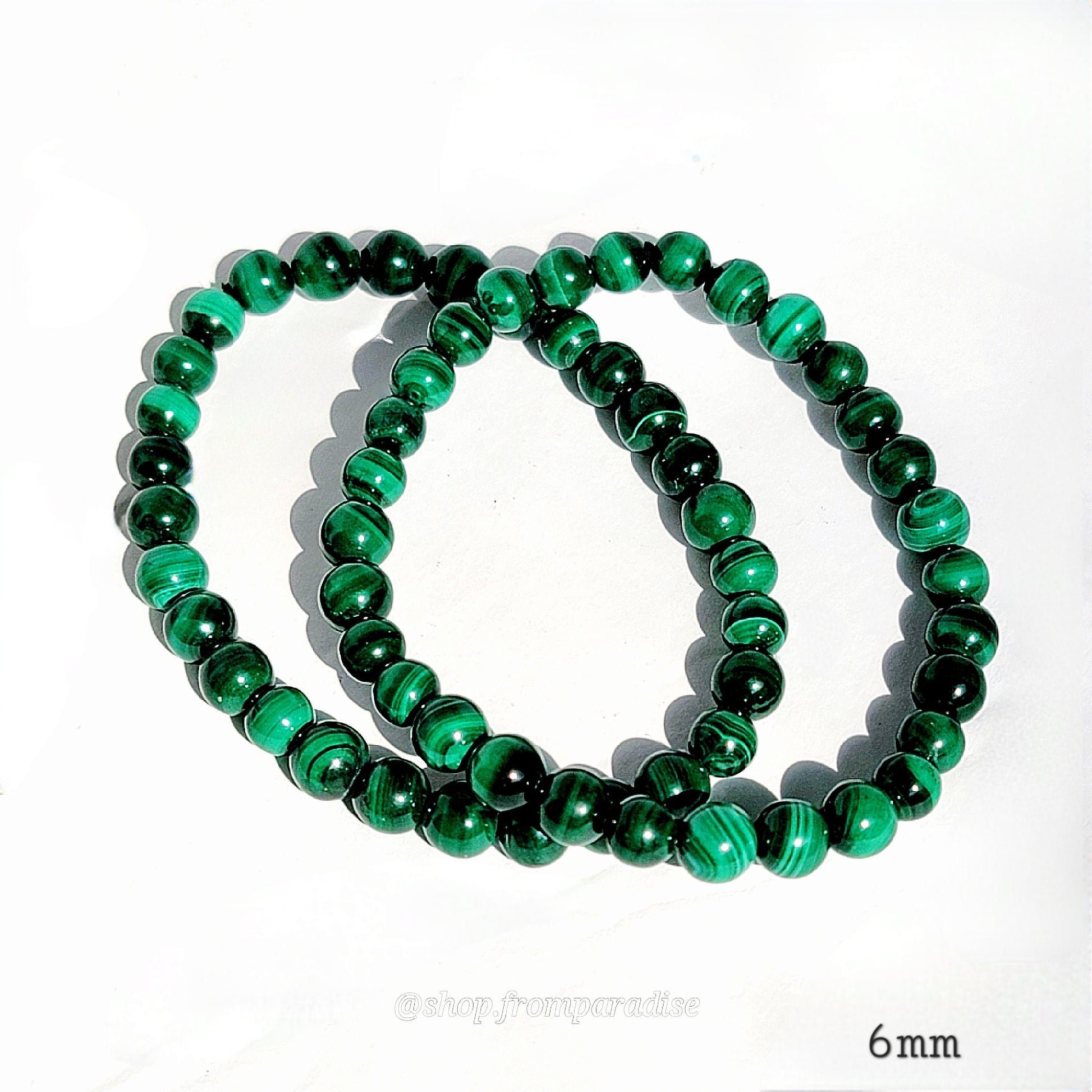 malachite crystal gemstone bracelet