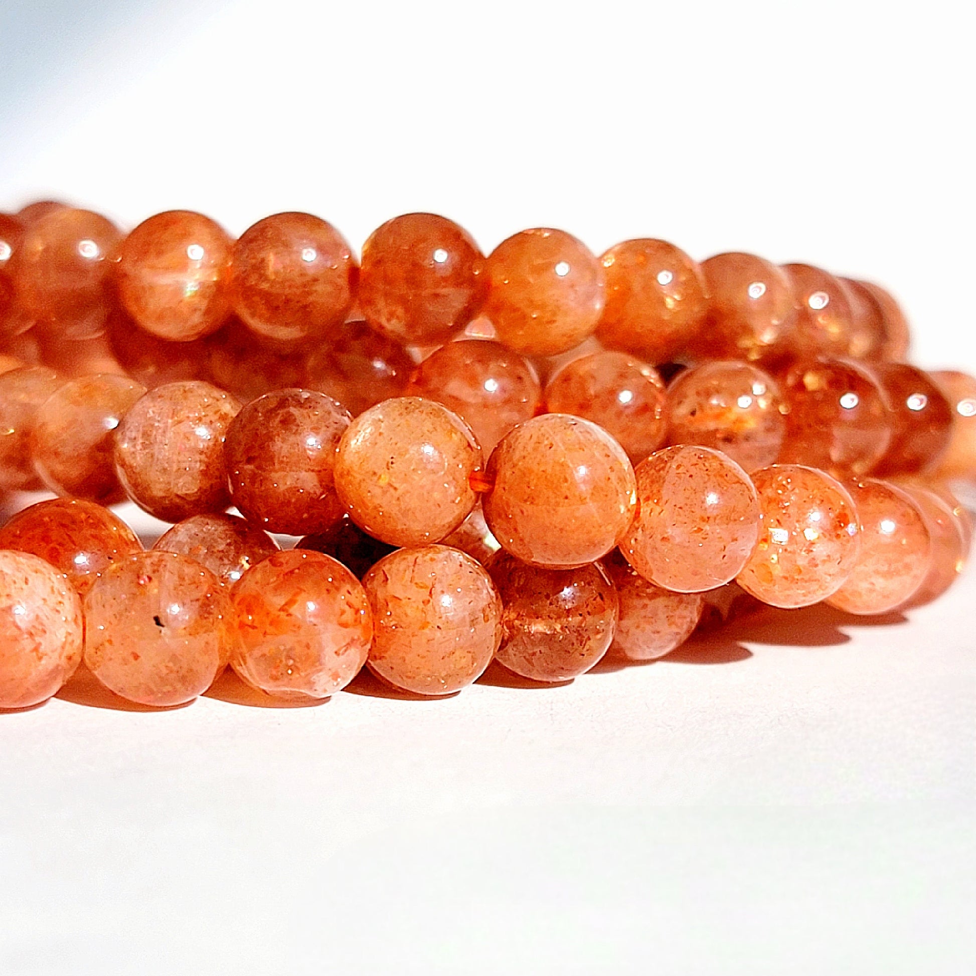 Orange Sunstone Crystal Bracelet