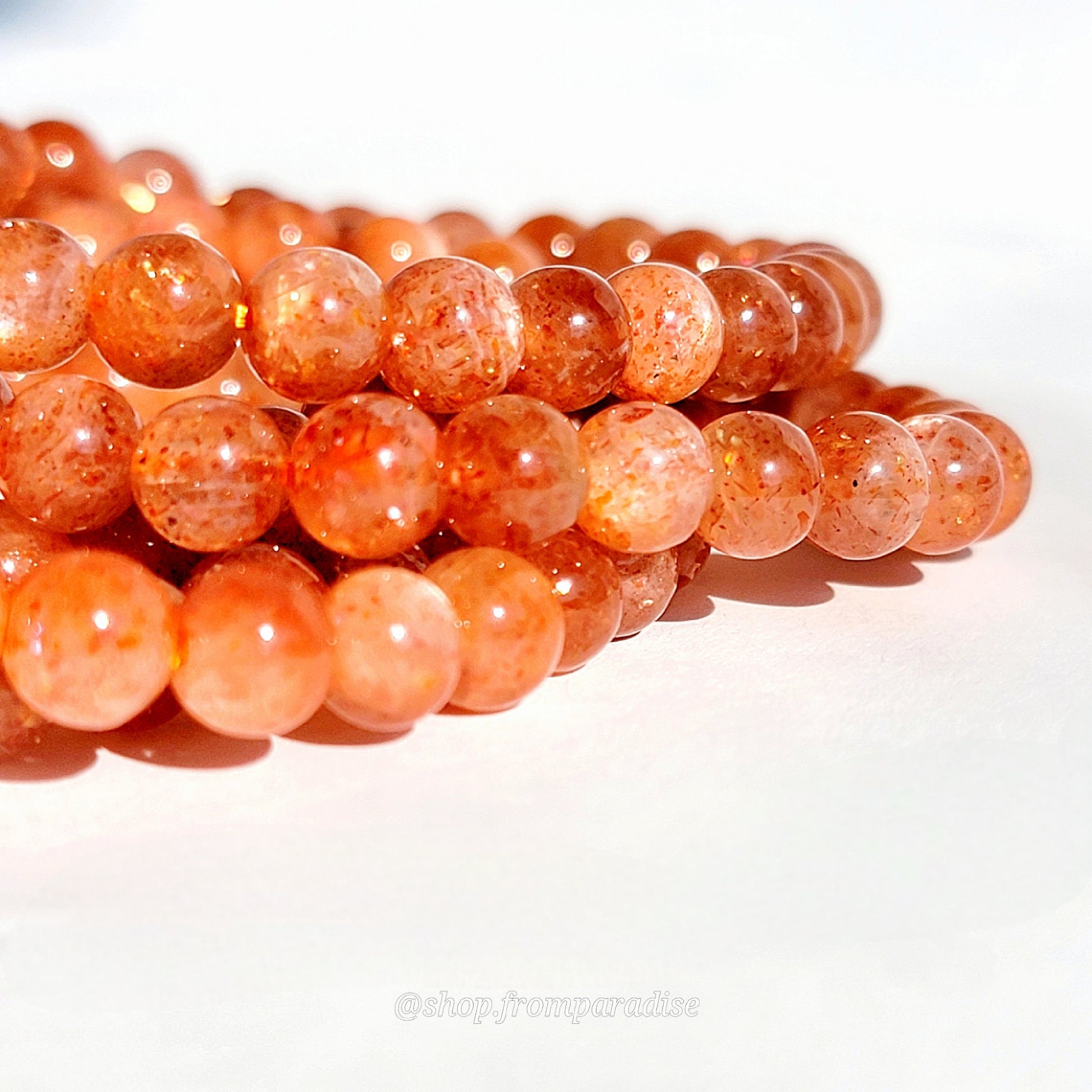 Orange Sunstone Crystal Bracelet