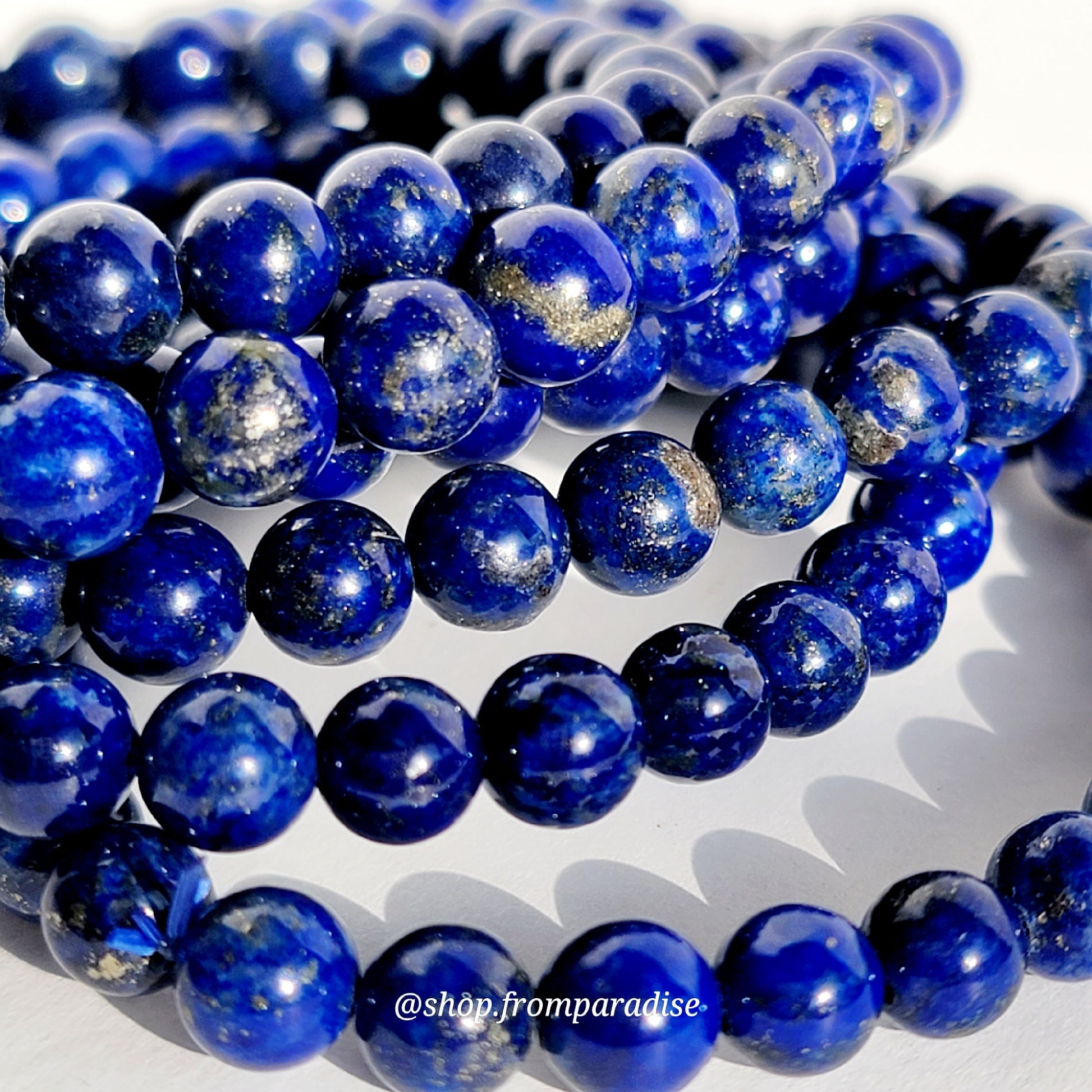 Lapis Lazuli Crystal Stretch Bracelet