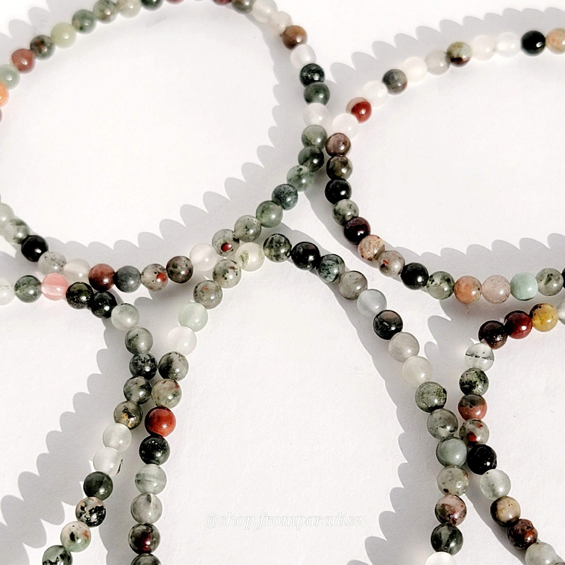 African Bloodstone Crystal Bracelet