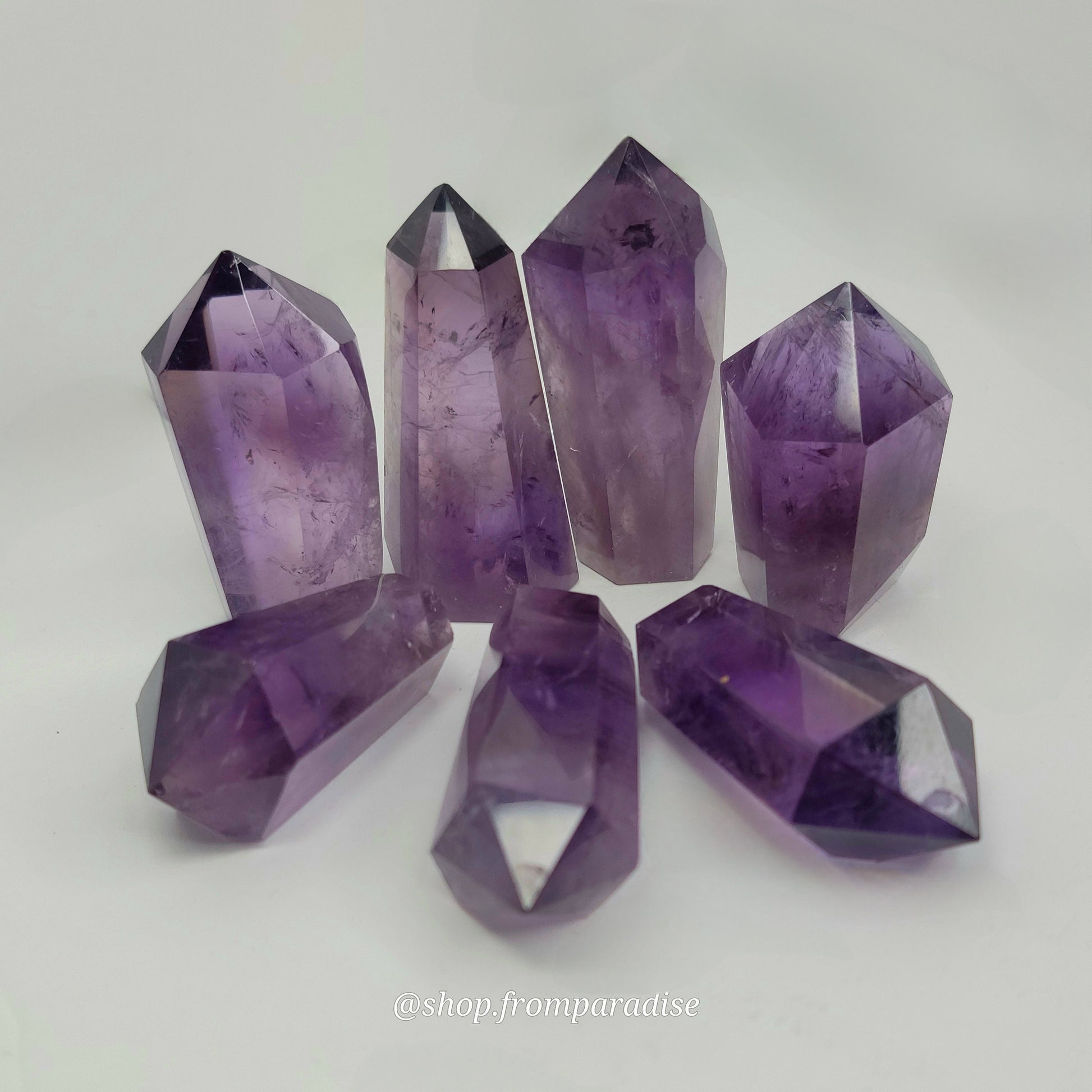 Purple Amethyst Cupcake Mini Crystal Tower