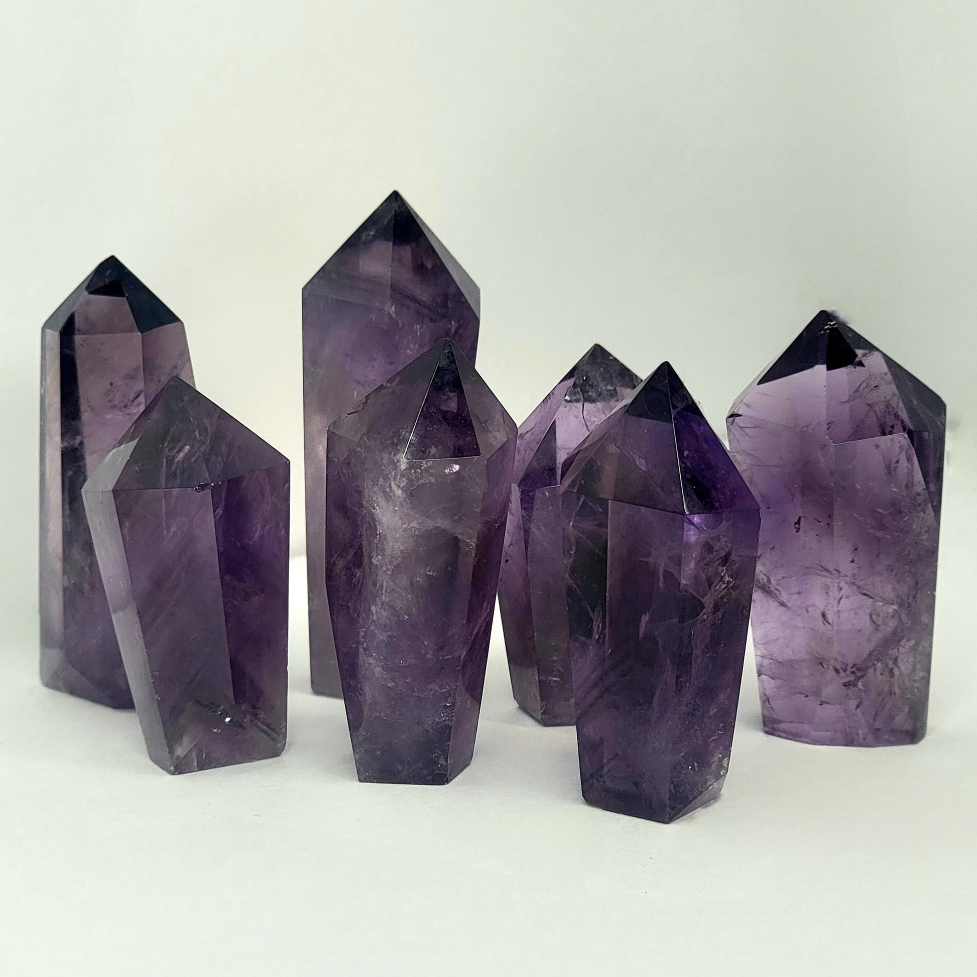 Purple Amethyst Cupcake Mini Crystal Tower