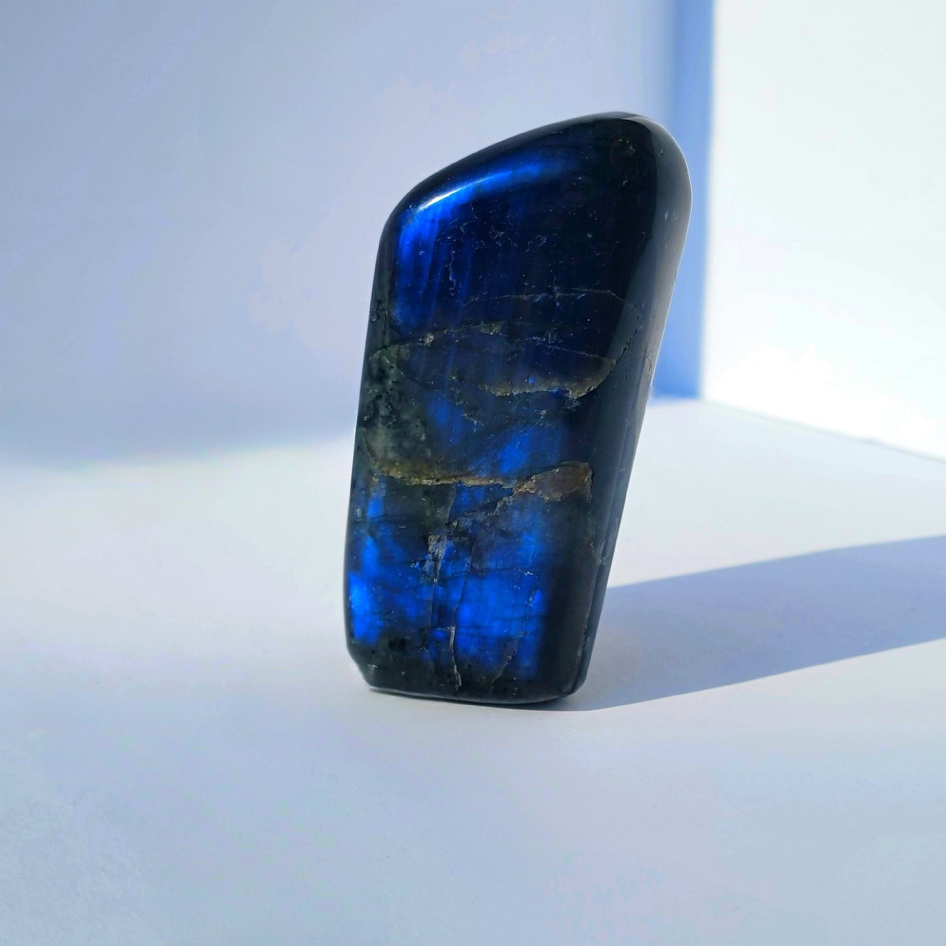 Blue Flash Labradorite Crystal Free Form