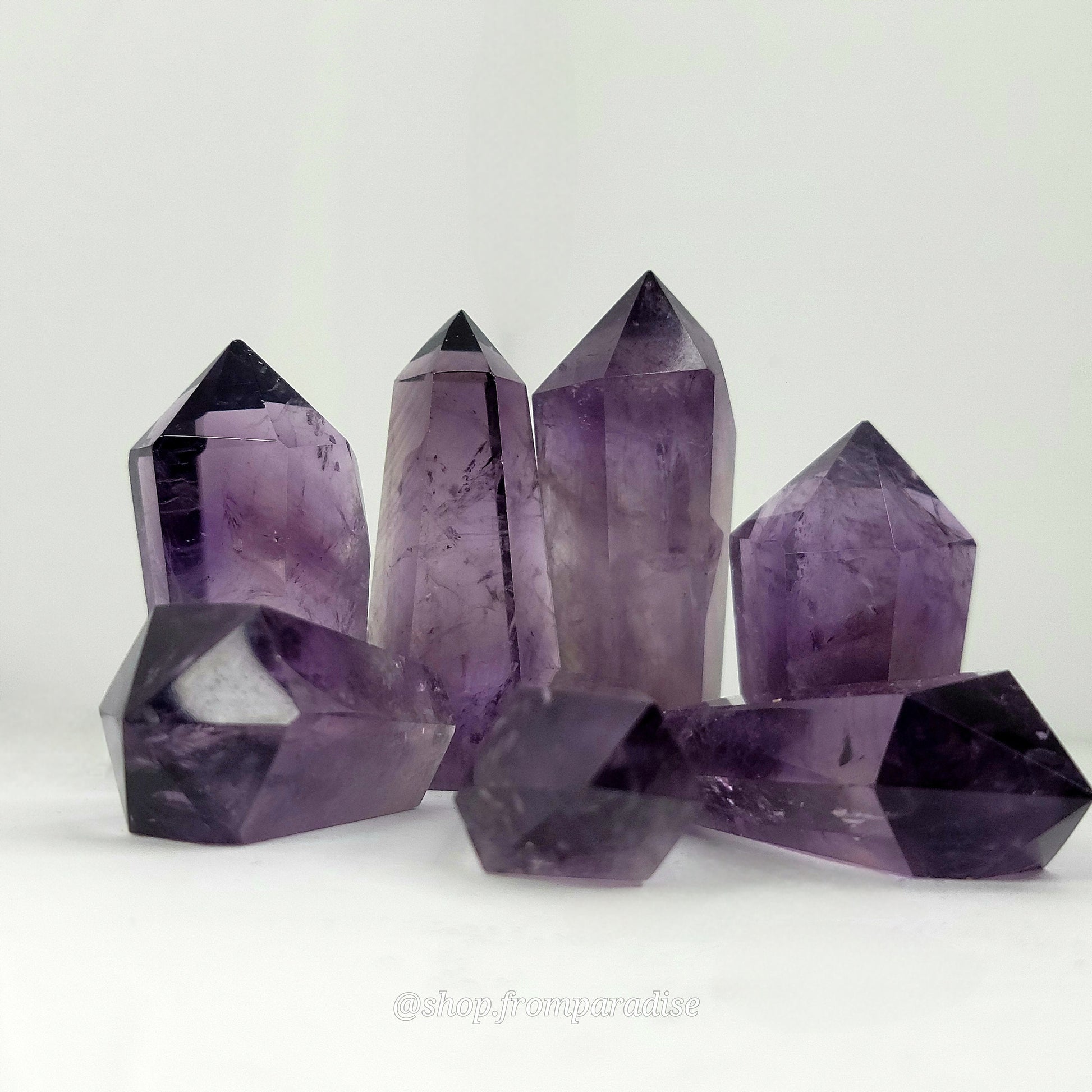 Purple Amethyst Cupcake Mini Crystal Tower