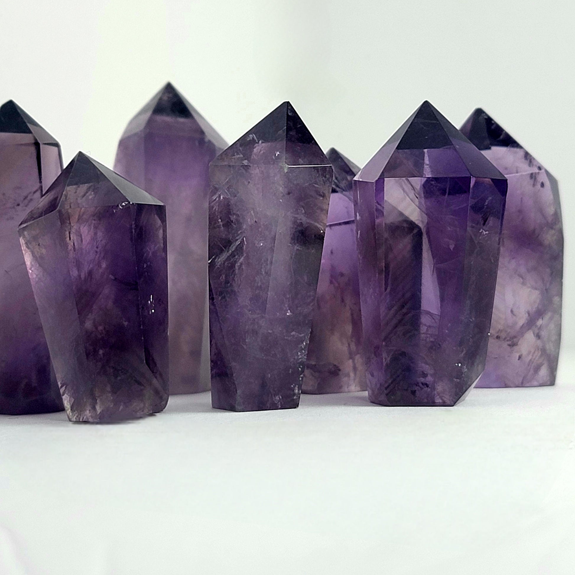 Purple Amethyst Cupcake Mini Crystal Tower