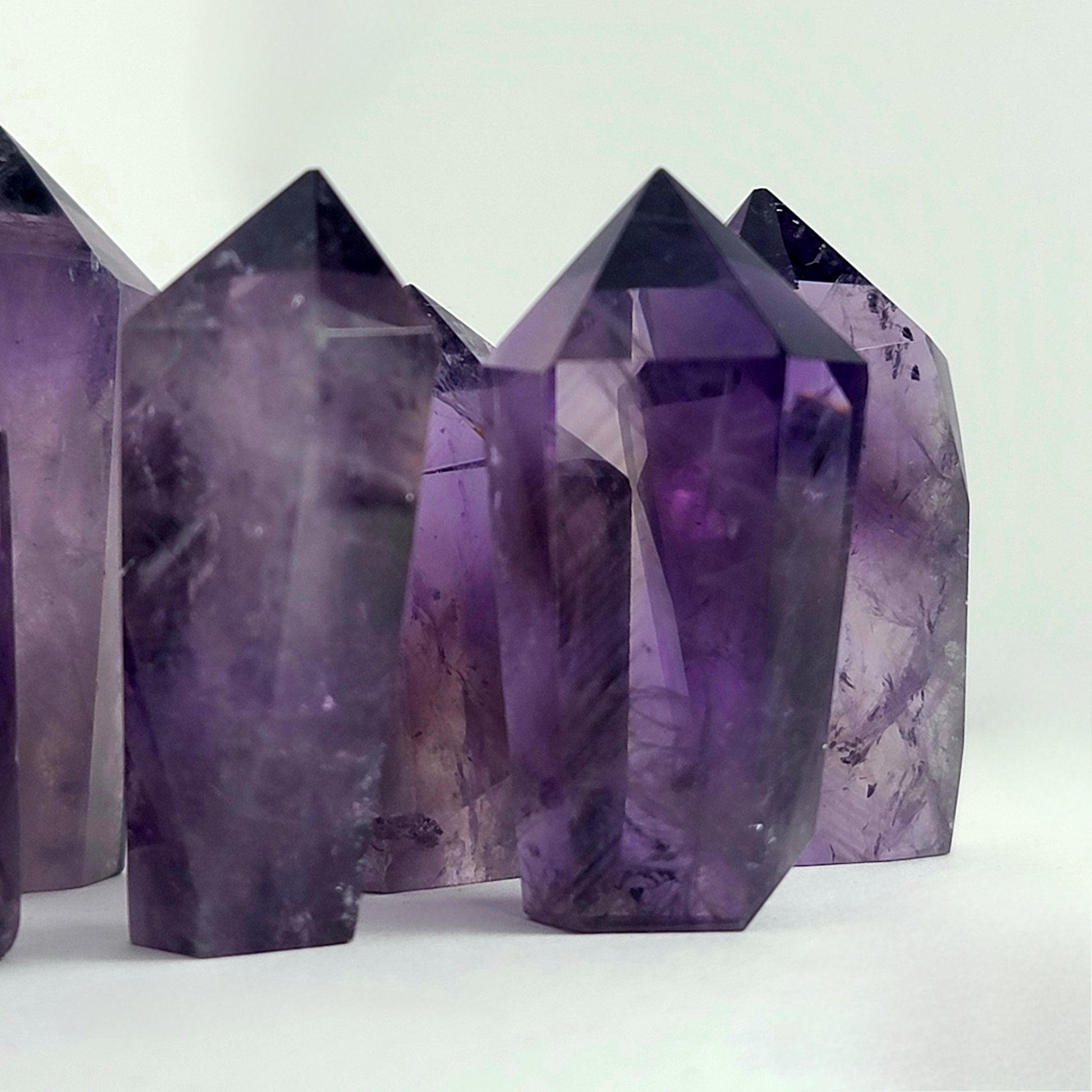 Purple Amethyst Cupcake Mini Crystal Tower