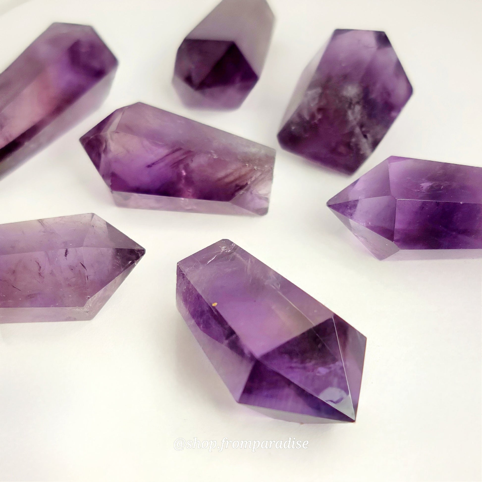 Purple Amethyst Cupcake Mini Crystal Tower