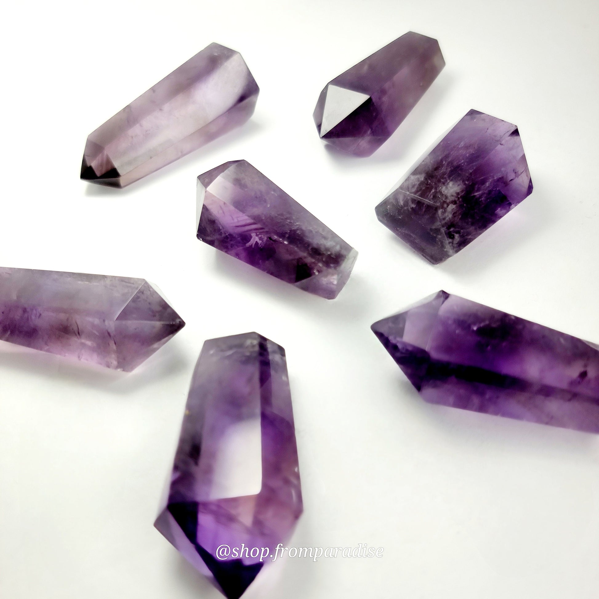 Purple Amethyst Cupcake Mini Crystal Tower