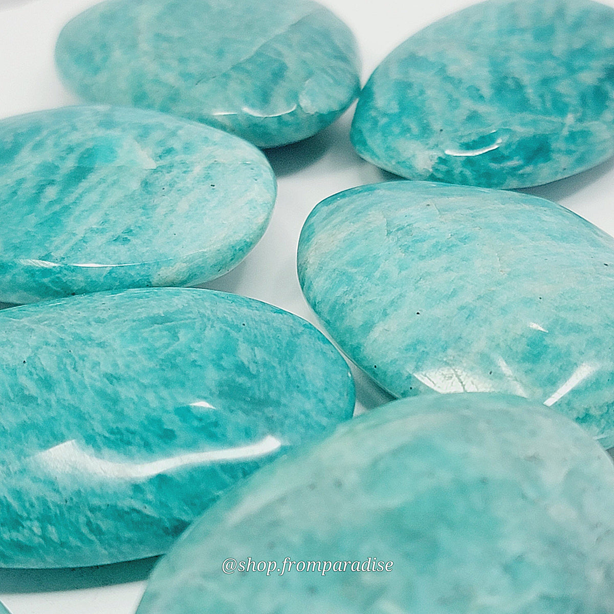 Amazonite Crystal Palm Stone