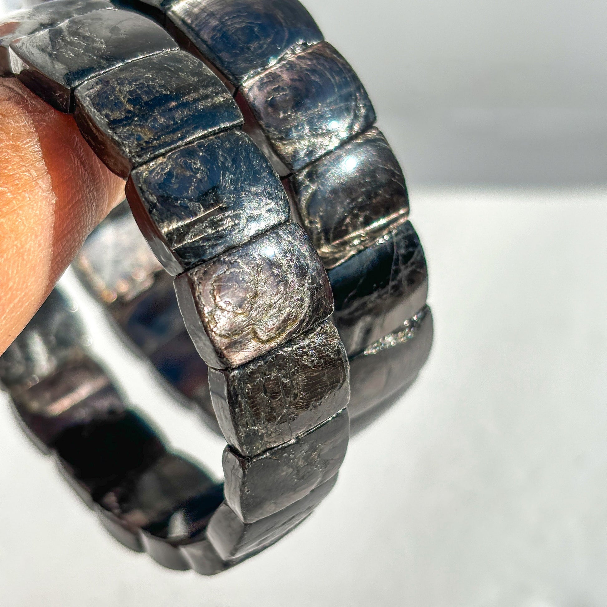 Hypersthene Crystal Bangle