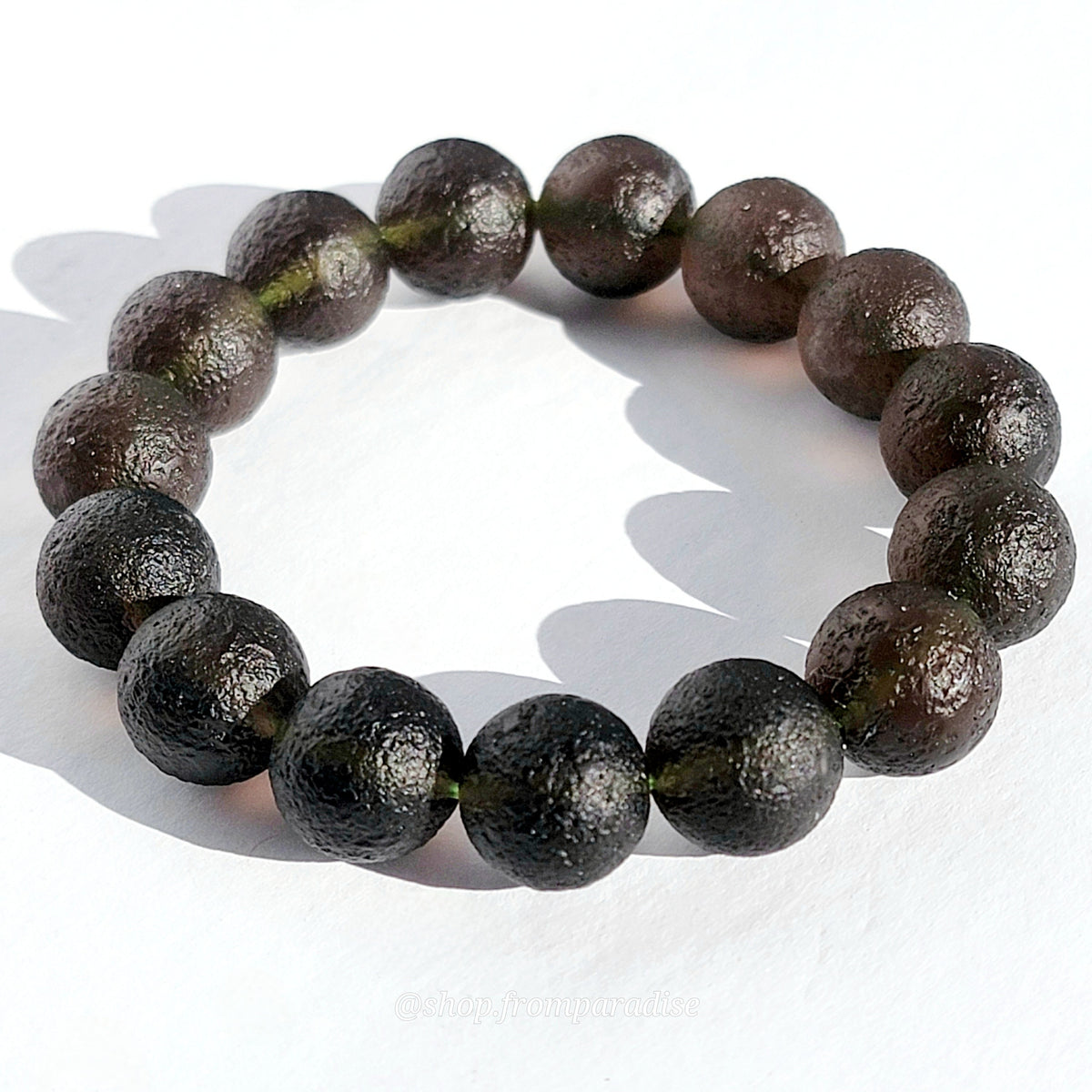Ice Obsidian Crystal Handmade Bracelet