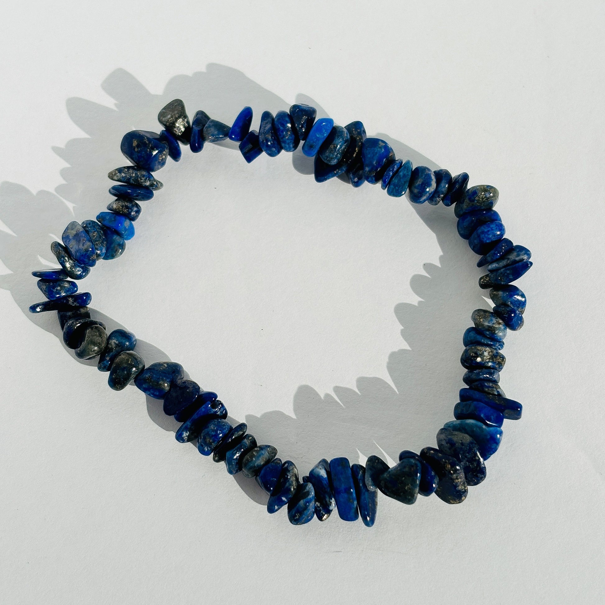 Lapis Lazuli Crystal Chip Bracelet