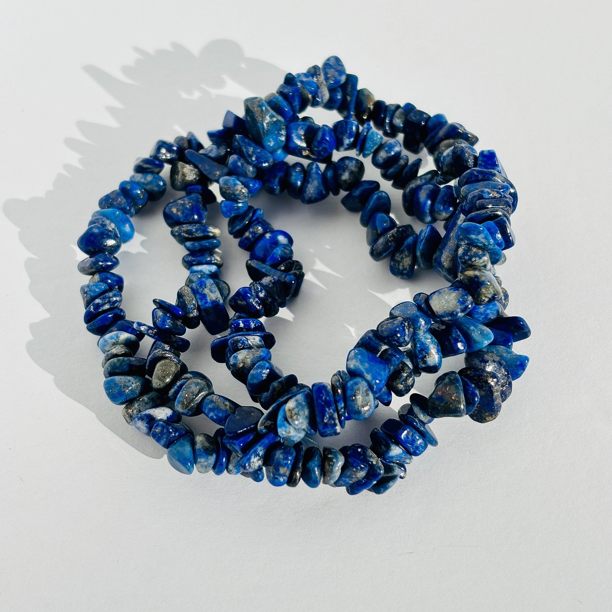 Lapis Lazuli Crystal Chip Bracelet
