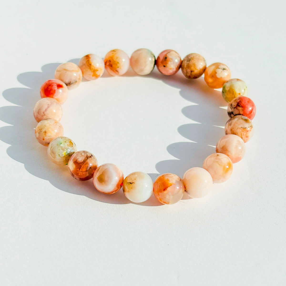 Flower Agate Bracelet