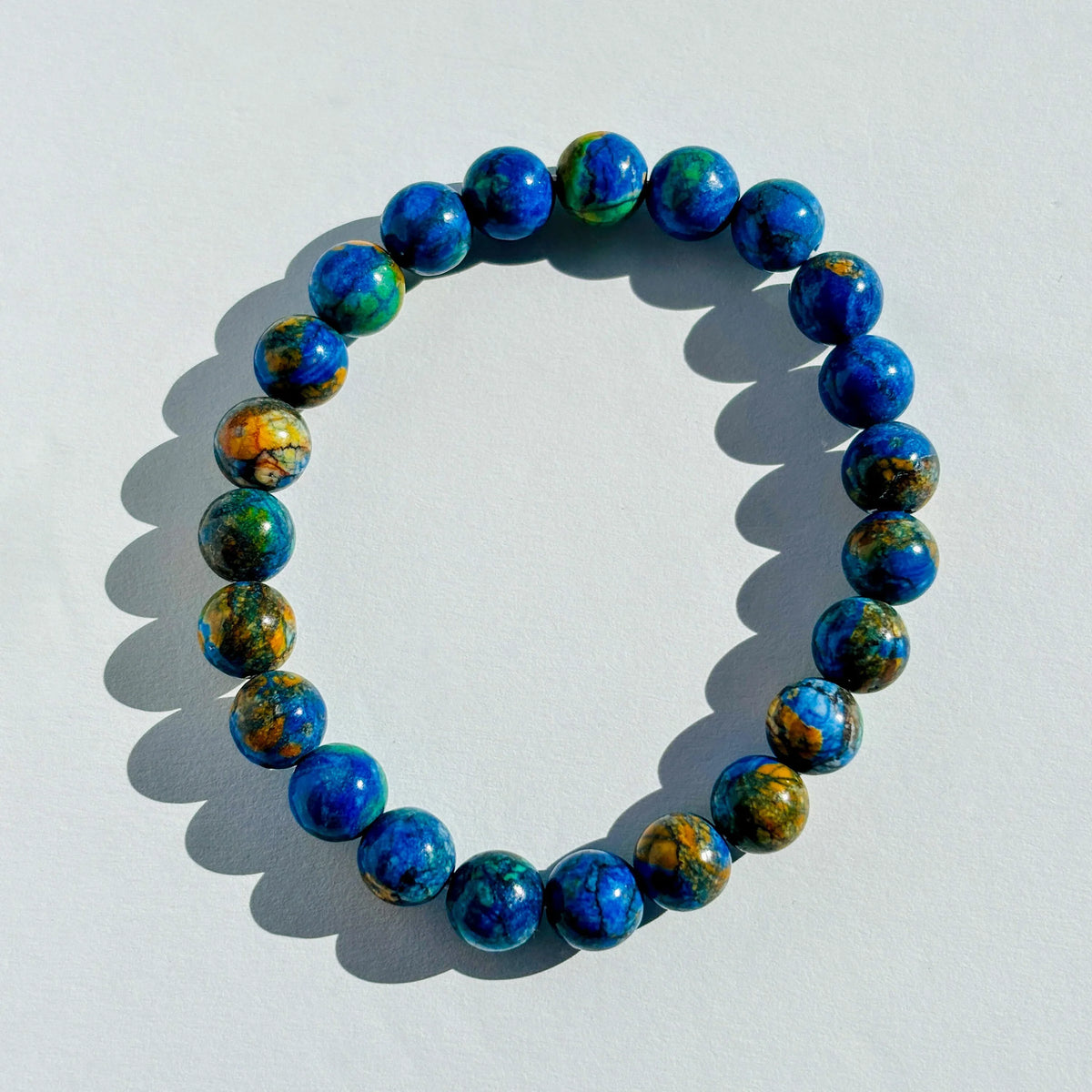 Azurite Crystal Stretch Bracelet