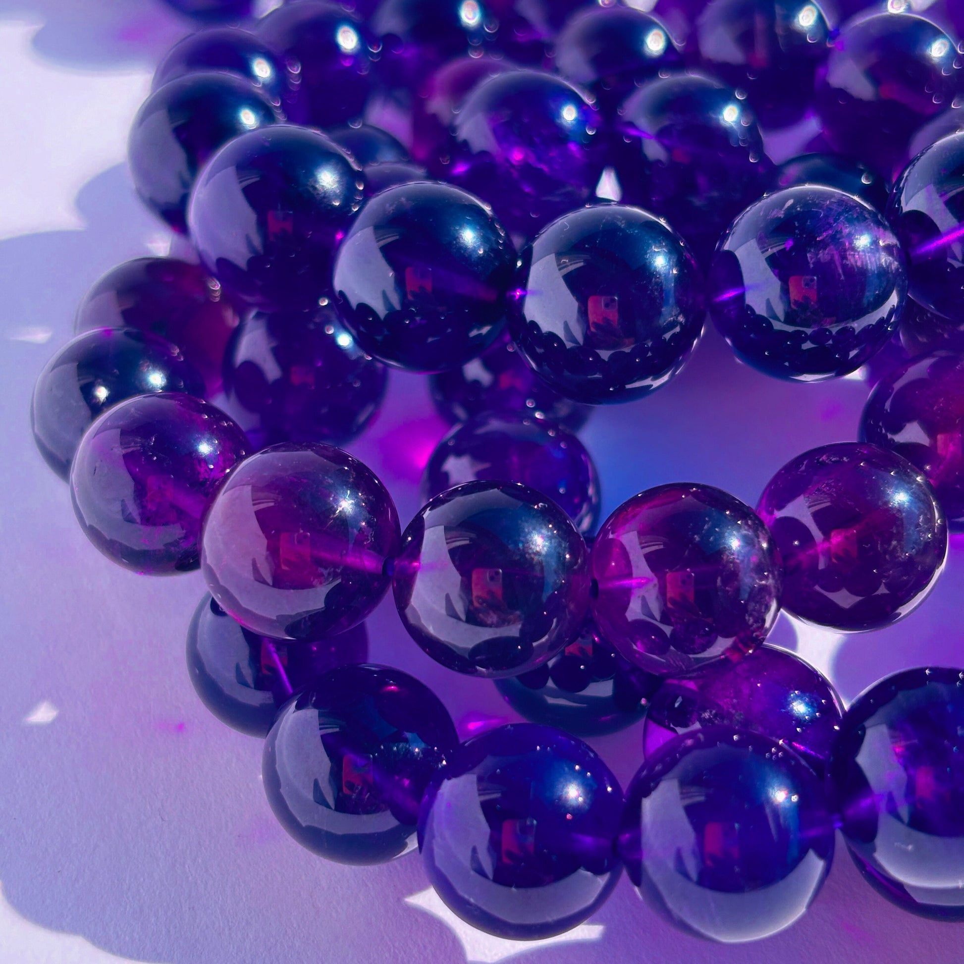 High Grade Uruguay Amethyst Crystal Bracelet