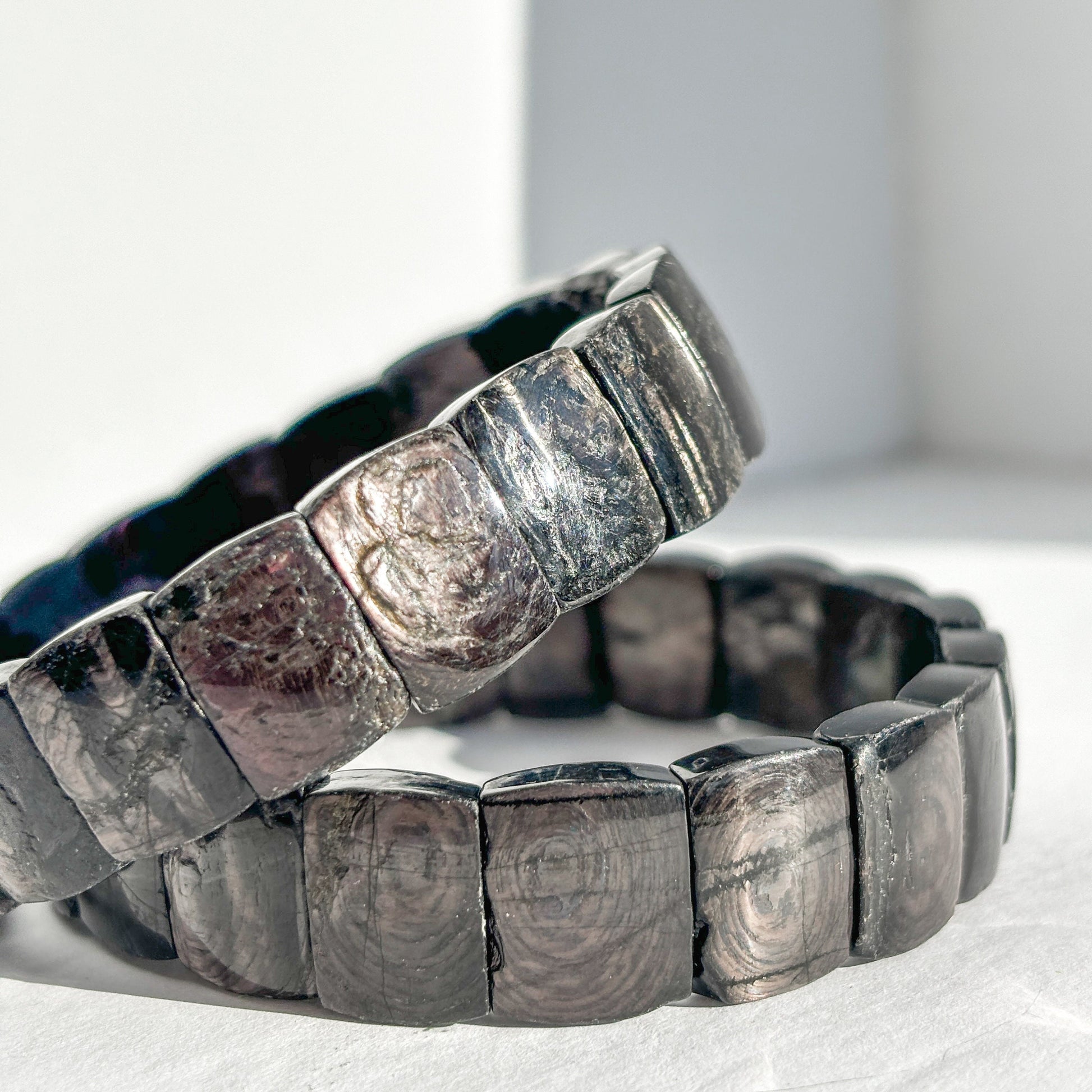 Hypersthene Crystal Bangle