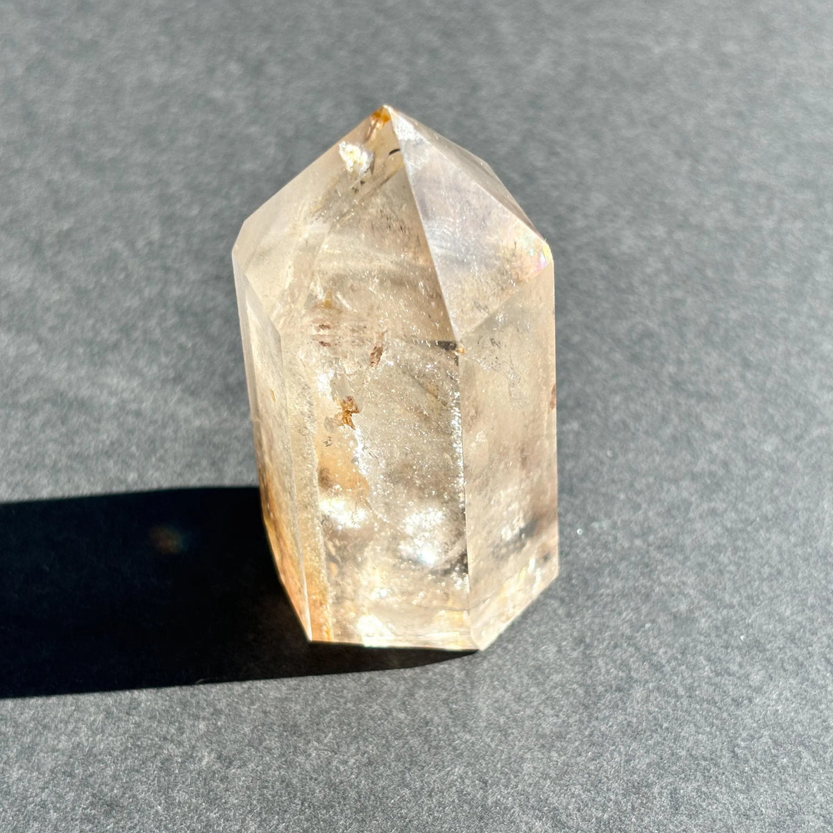 White Lodolite Garden Quartz Crystal Tower
