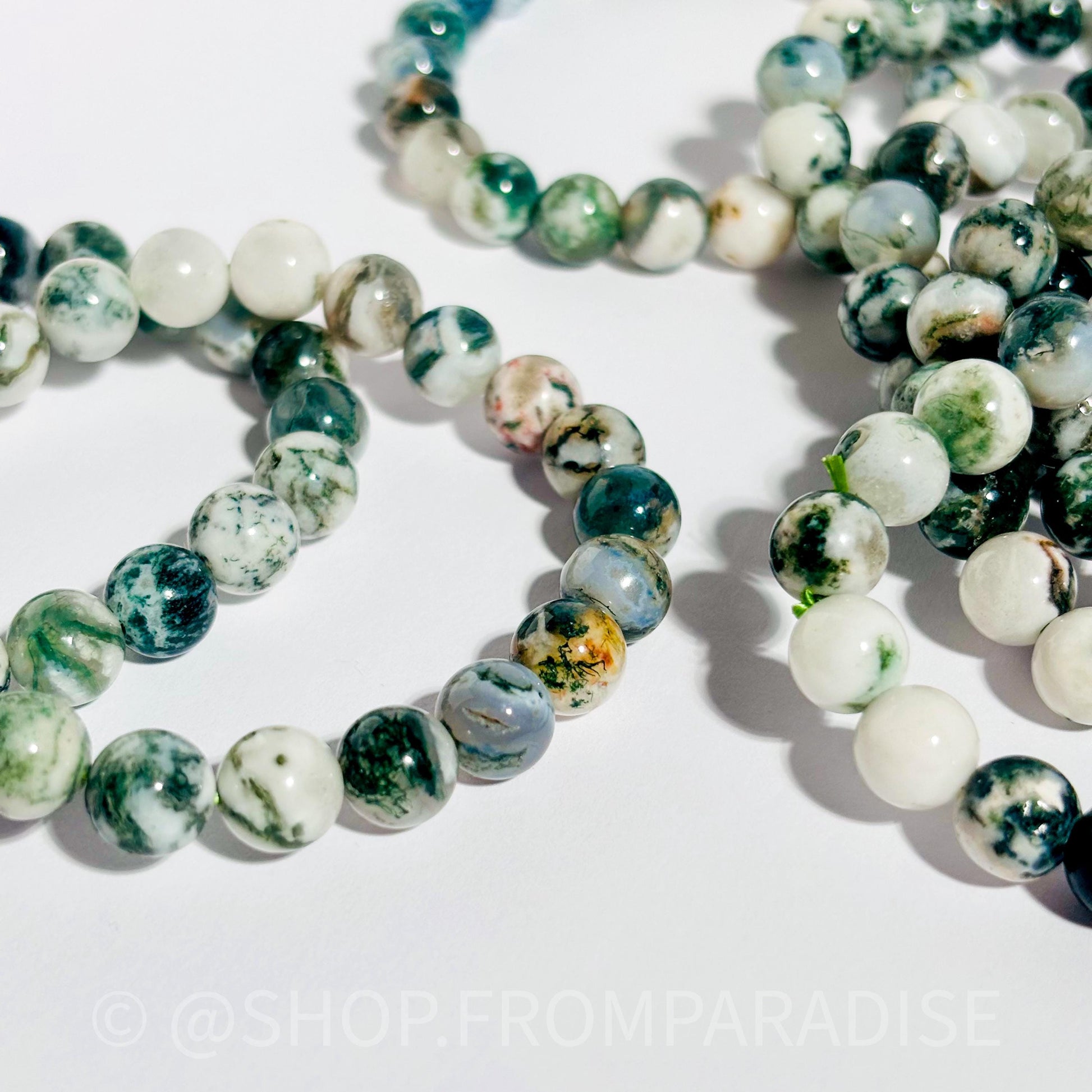 Tree Agate Crystal Bracelet