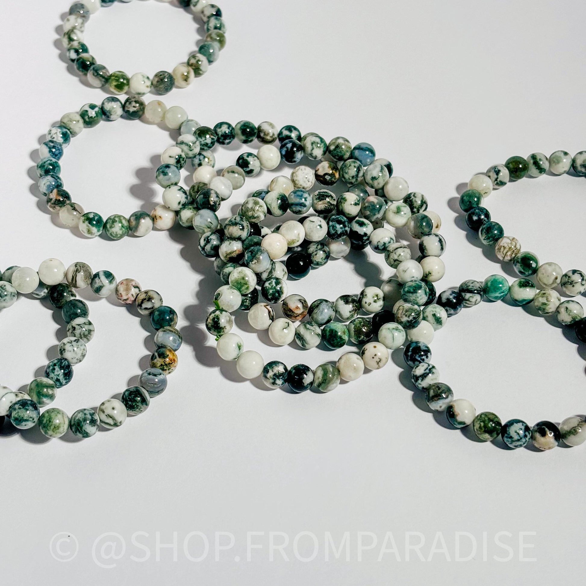 Tree Agate Crystal Bracelet