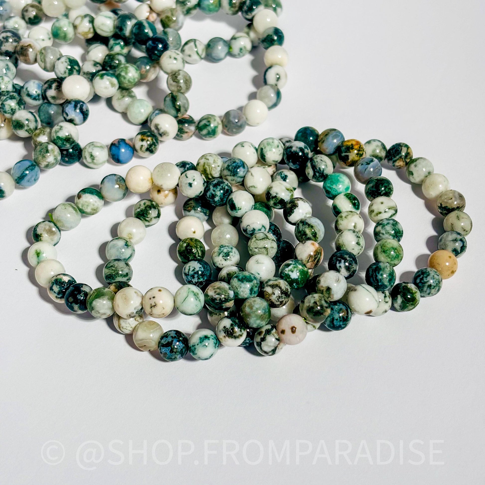 Tree Agate Crystal Bracelet