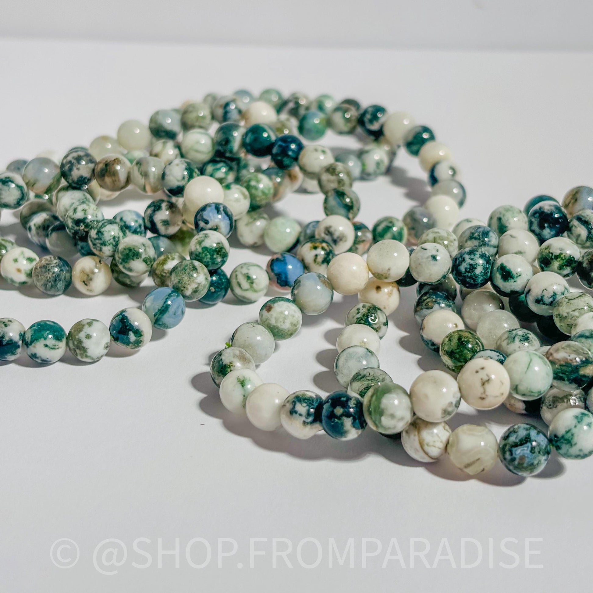 Tree Agate Crystal Bracelet
