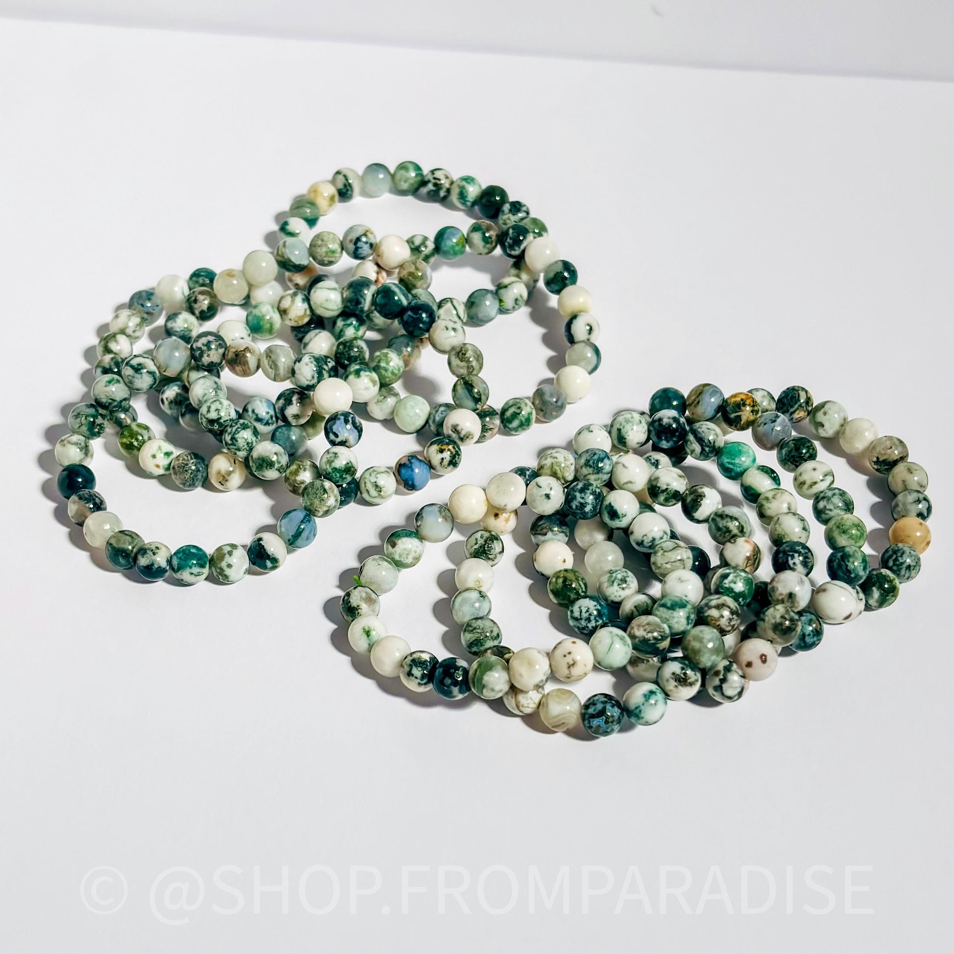 Tree Agate Crystal Bracelet