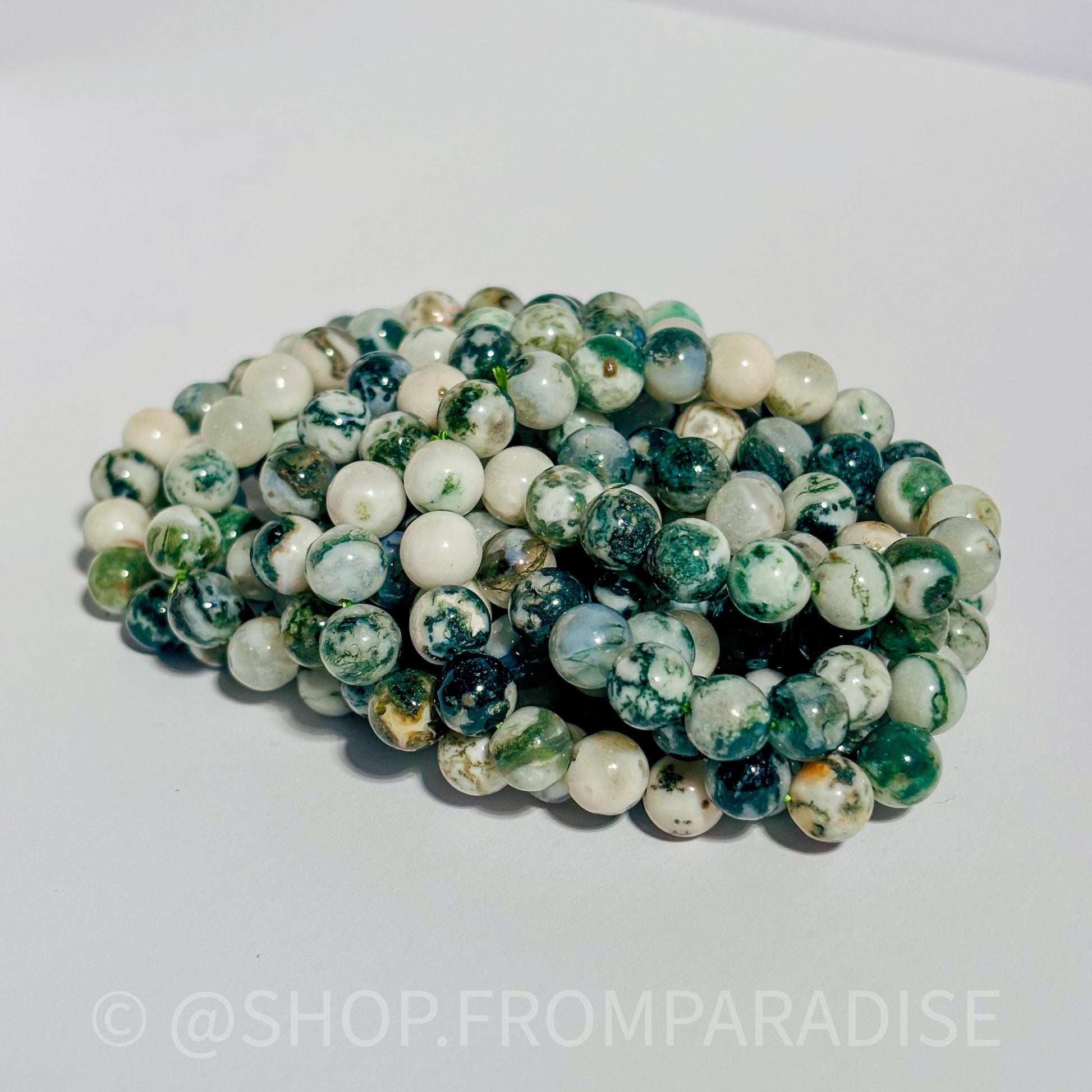 Tree Agate Crystal Bracelet