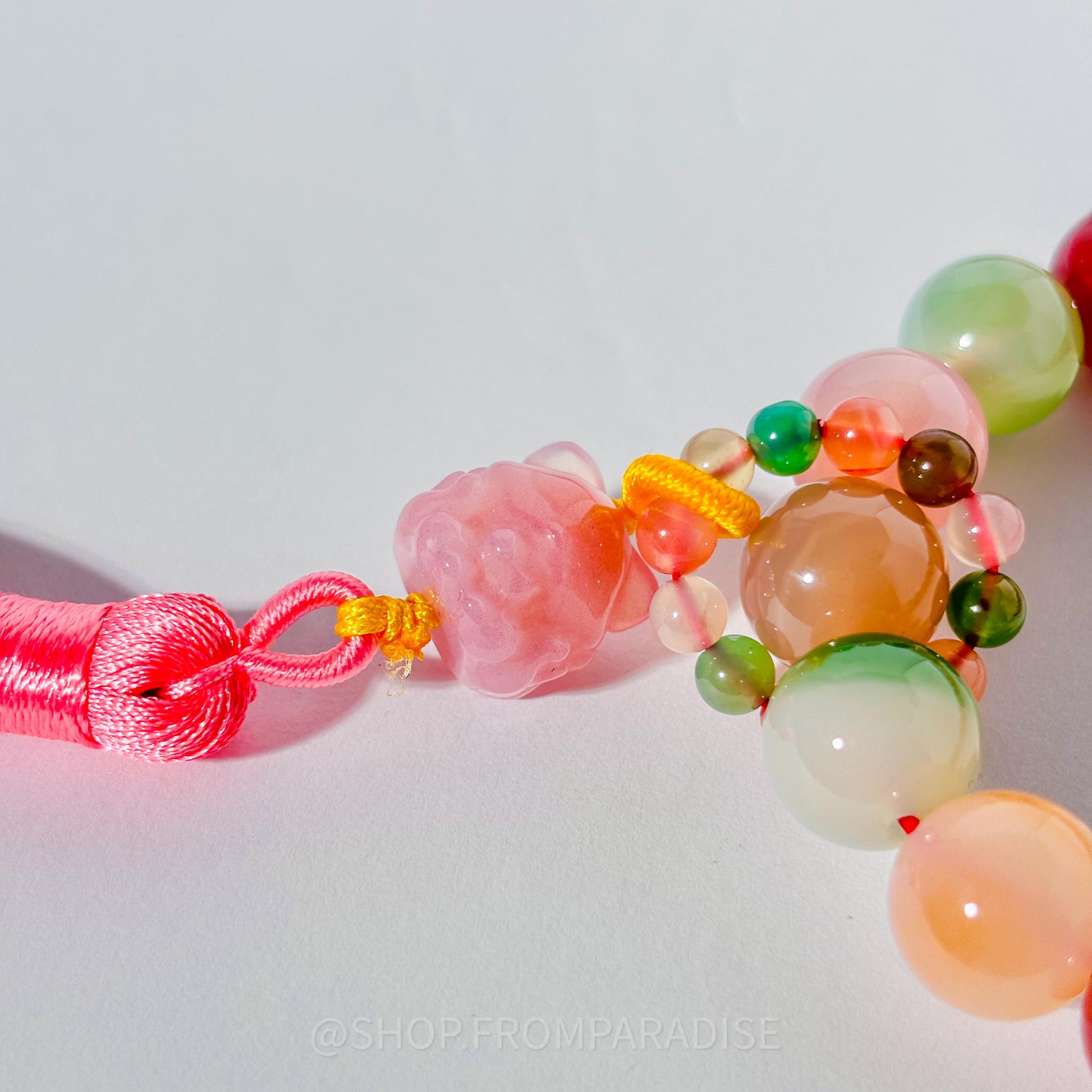 Yan Yuan Agate 9 Tail Fox Crystal Bracelet