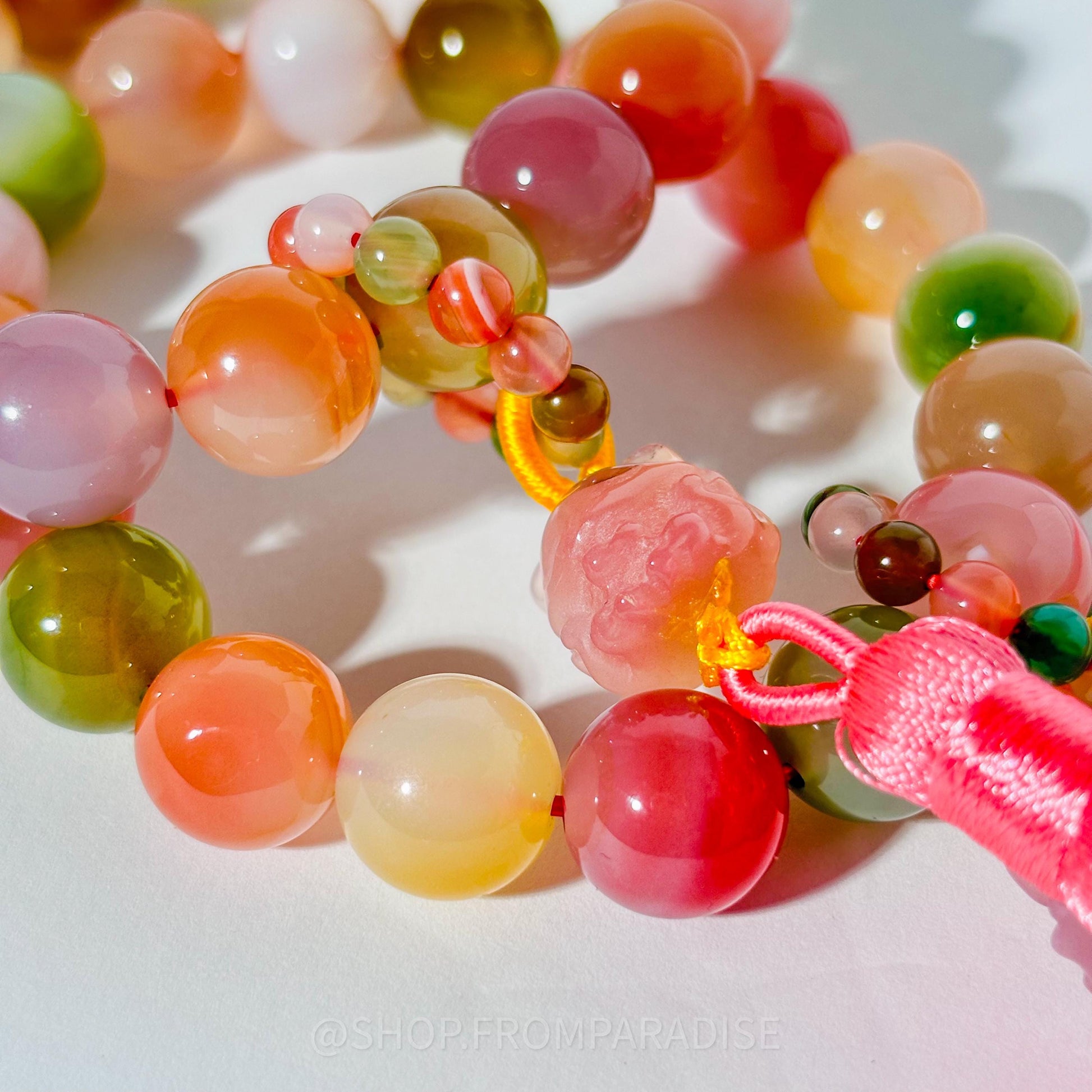 Yan Yuan Agate 9 Tail Fox Crystal Bracelet