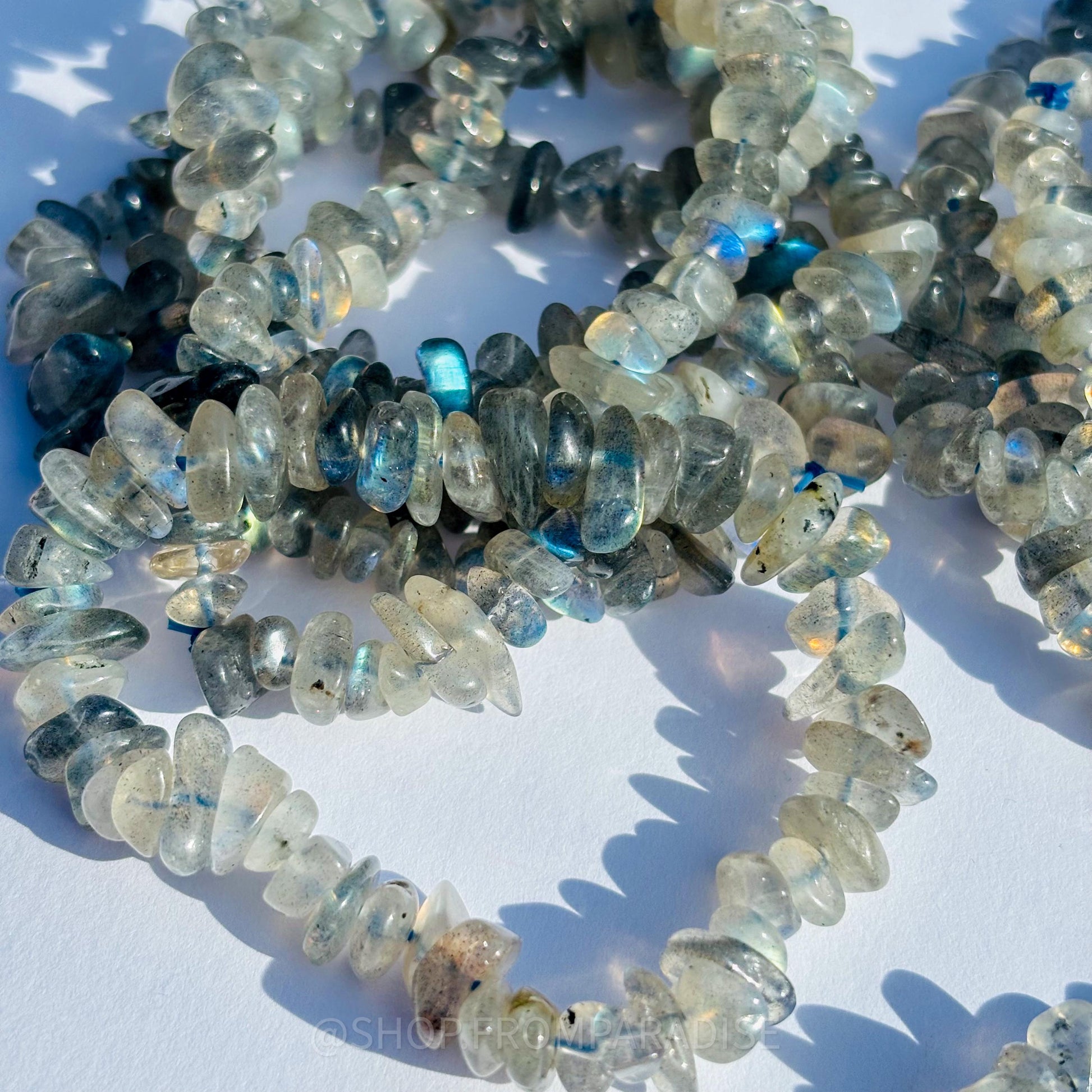 Labradorite Chip Bracelet