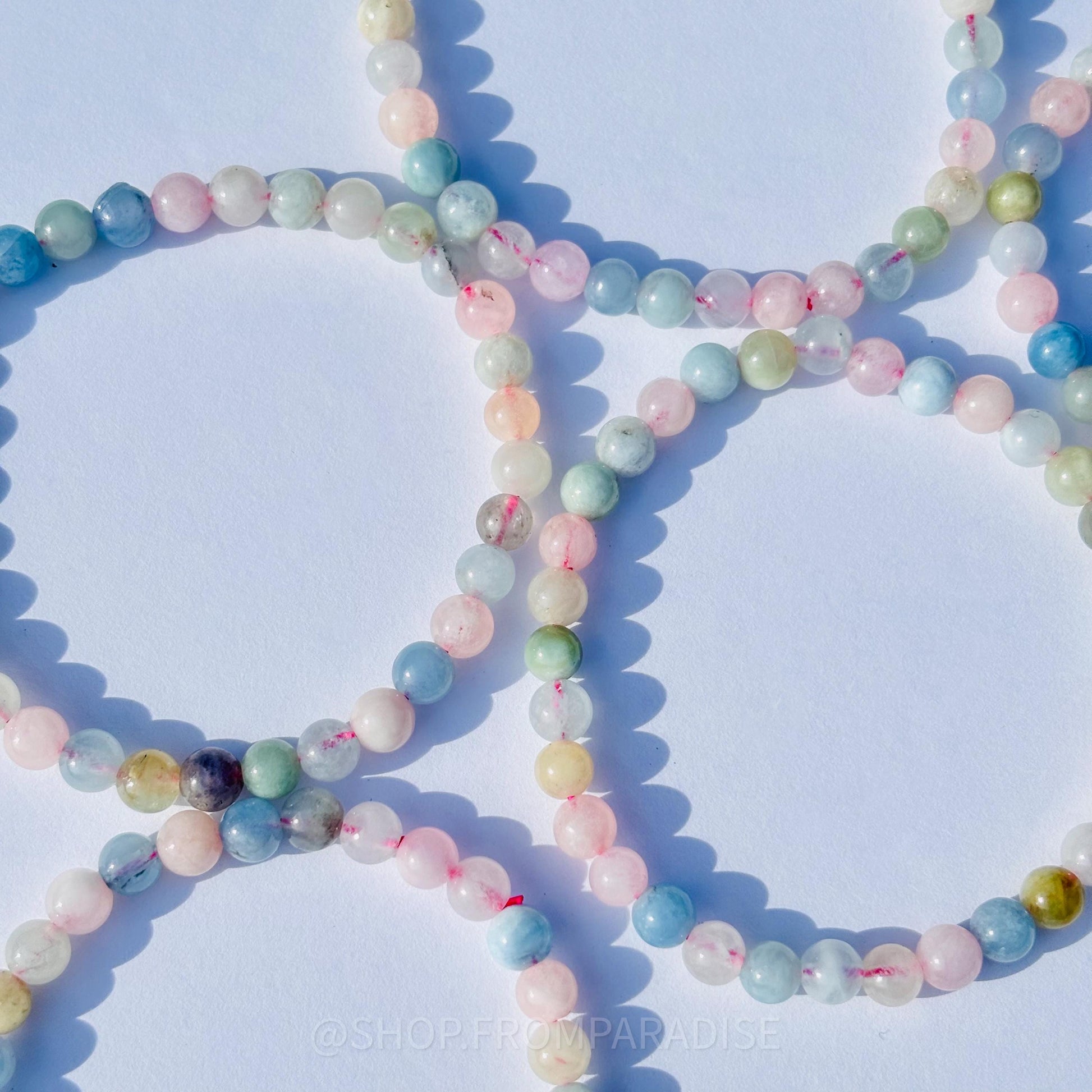 MORGANITE CRYSTAL BRACELET