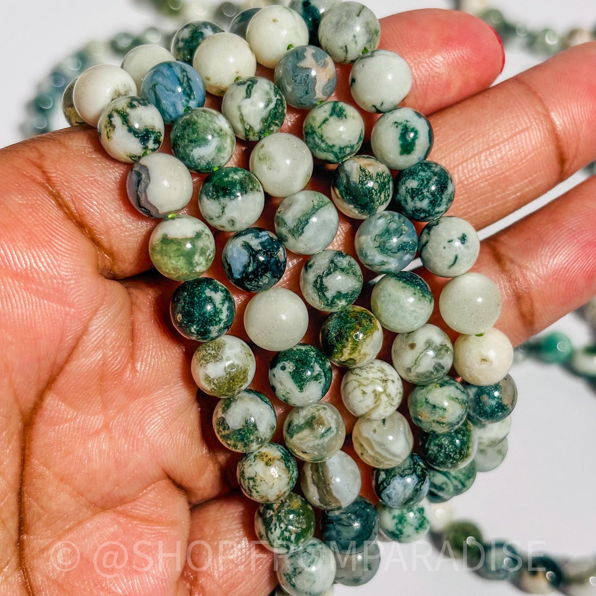 Tree Agate Crystal Bracelet