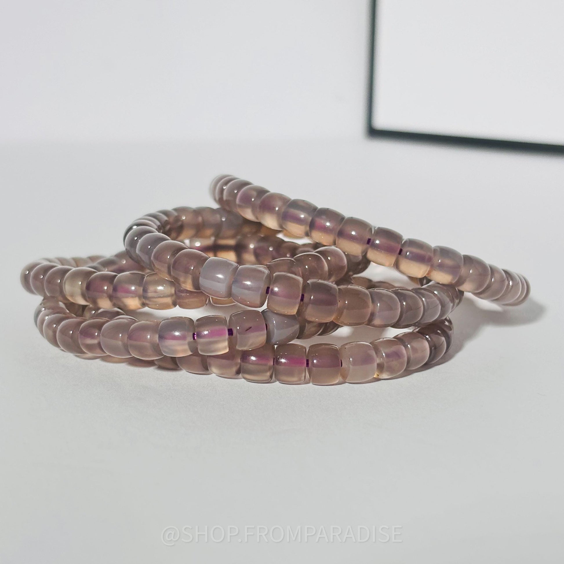 Purple Chalcedony Crystal Bracelet