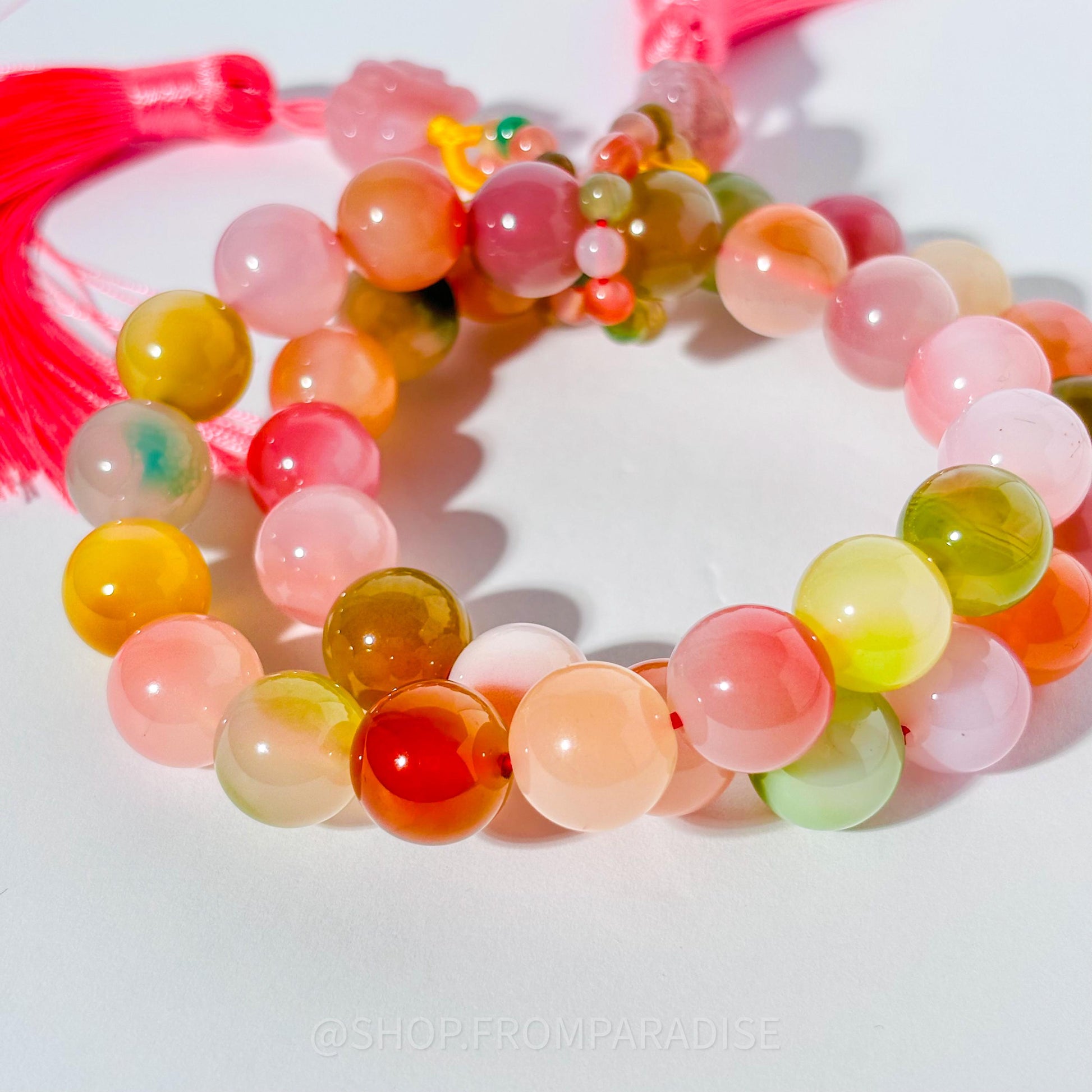 Yan Yuan Agate 9 Tail Fox Crystal Bracelet