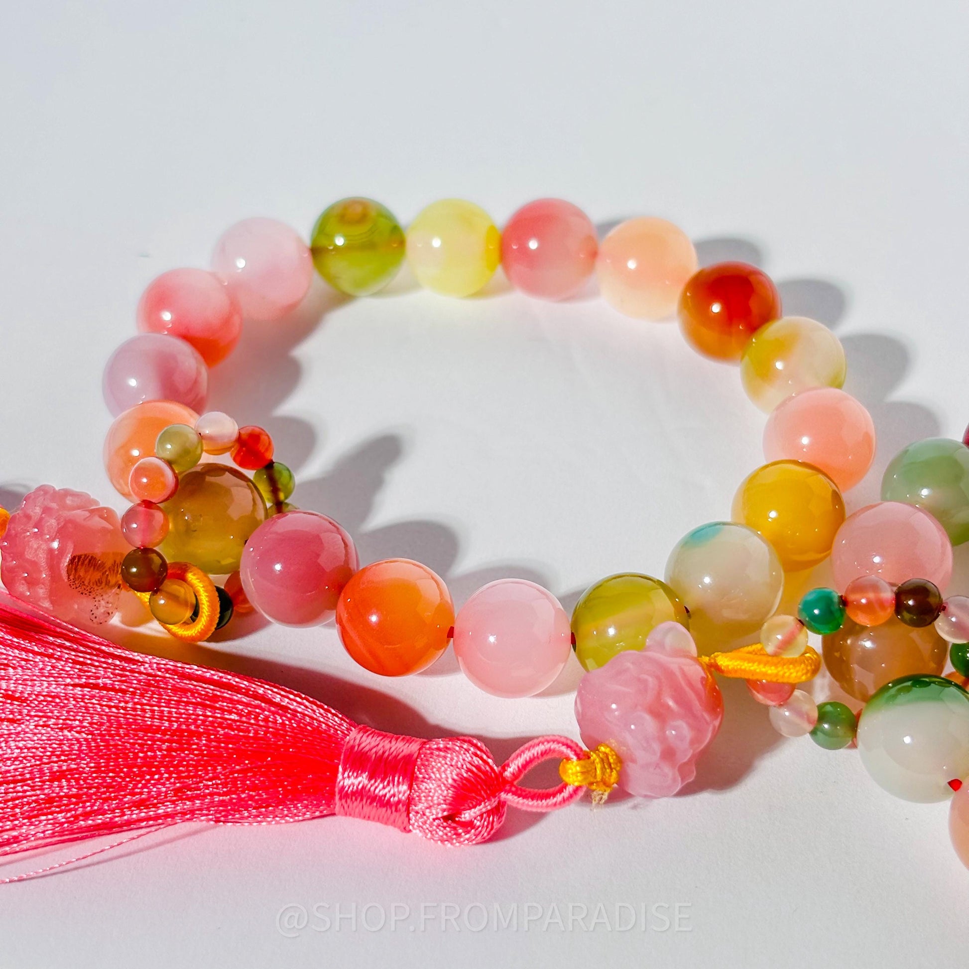 Yan Yuan Agate 9 Tail Fox Crystal Bracelet