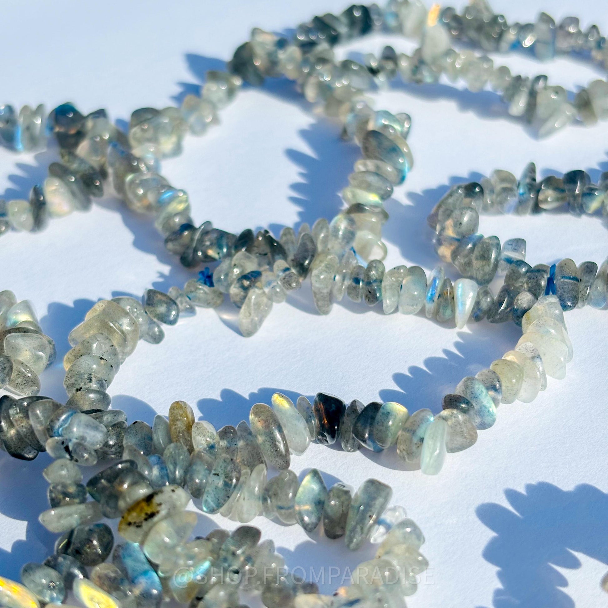 Labradorite Chip Bracelet