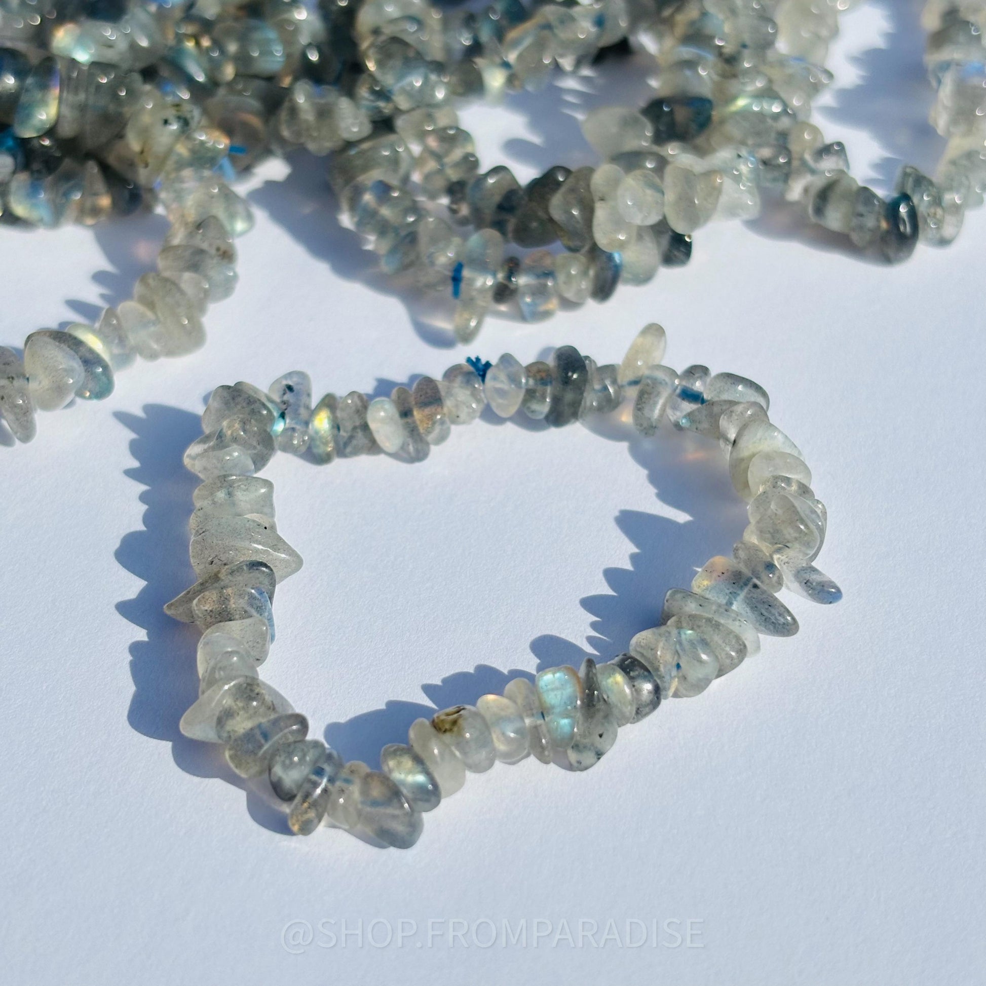 Labradorite Chip Bracelet