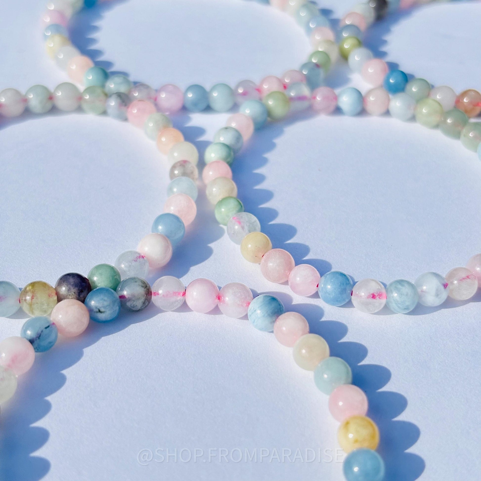 MORGANITE CRYSTAL BRACELET