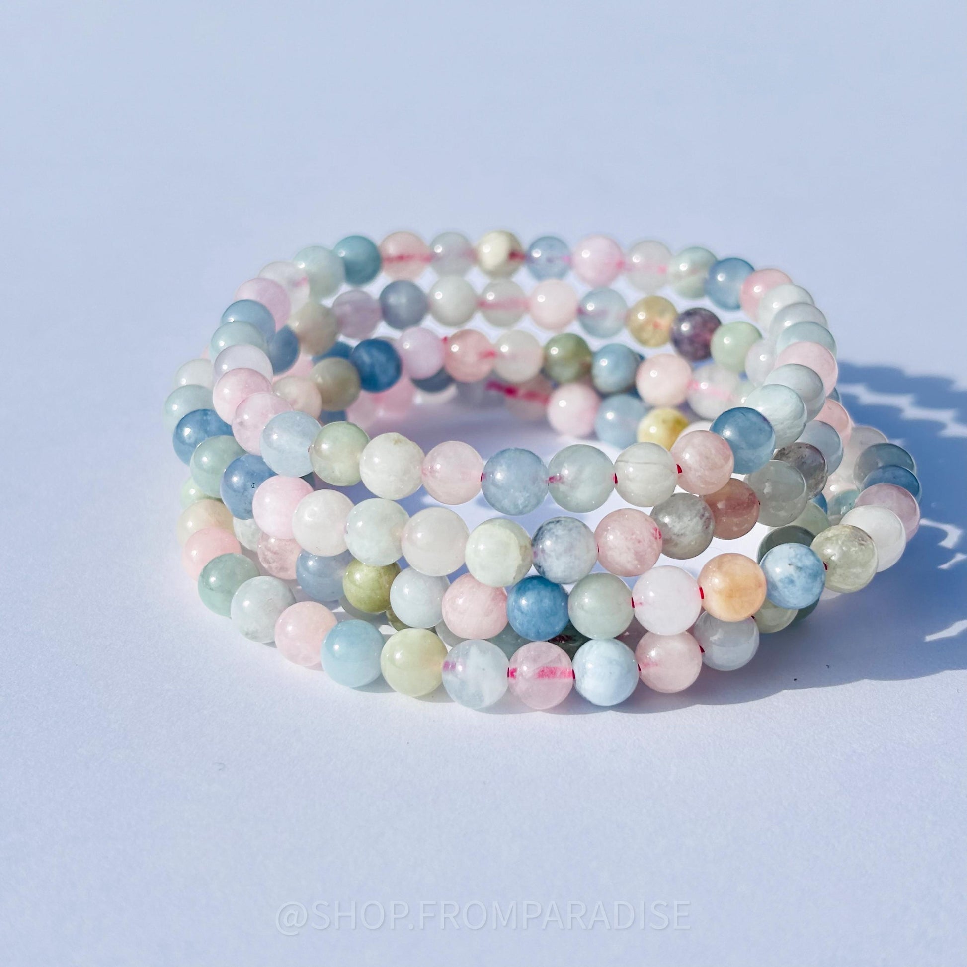 MORGANITE CRYSTAL BRACELET