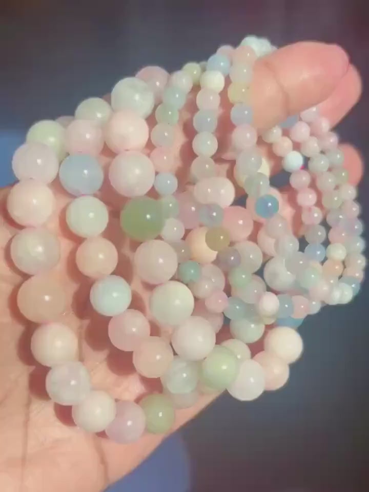 MORGANITE CRYSTAL BRACELET