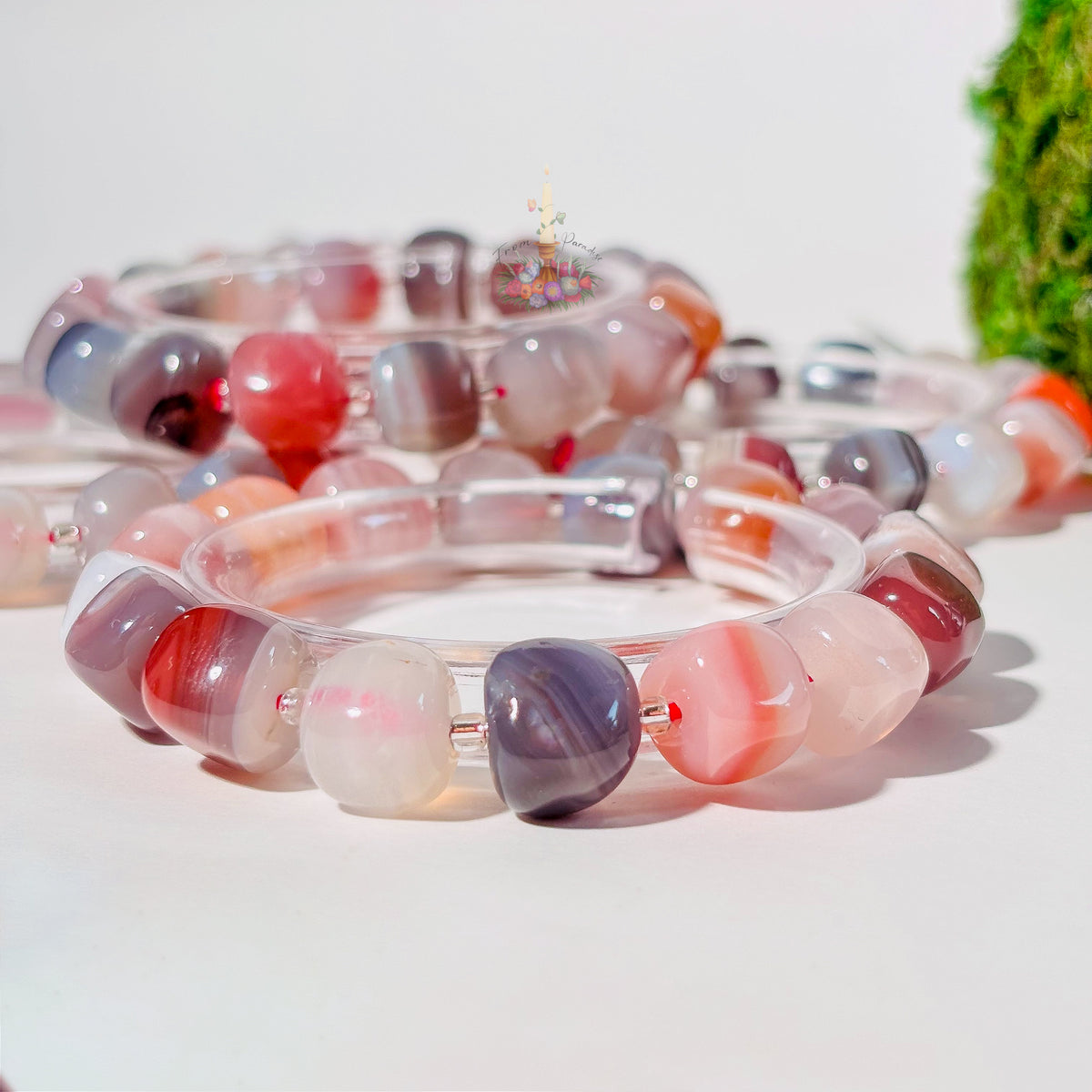 Botswana Agate Crystal Bracelet: Emotional Stability & Resilience