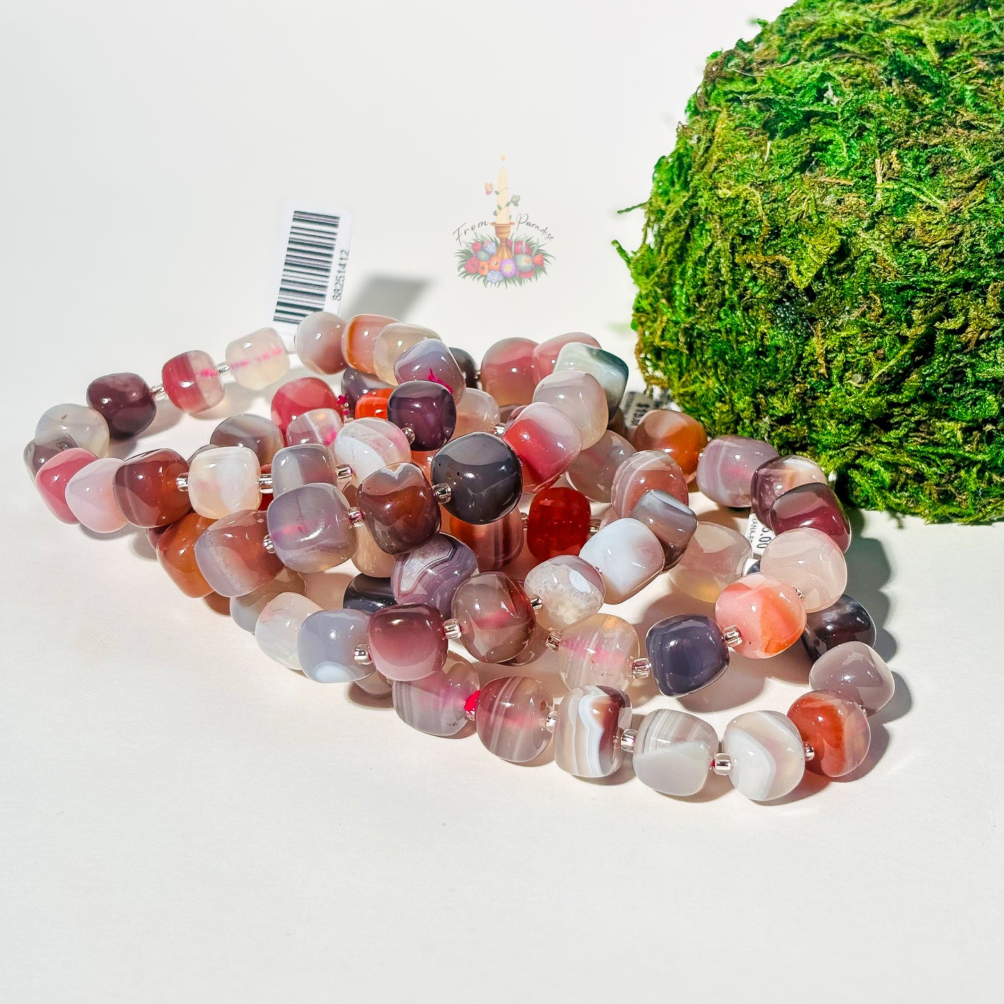 Botswana Agate Crystal Bracelet: Emotional Stability & Resilience
