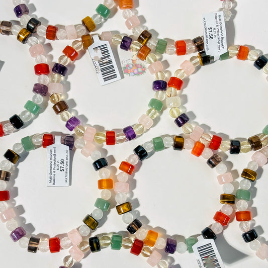 Multi-Gemstone Crystal Bracelet: Balance & Protection