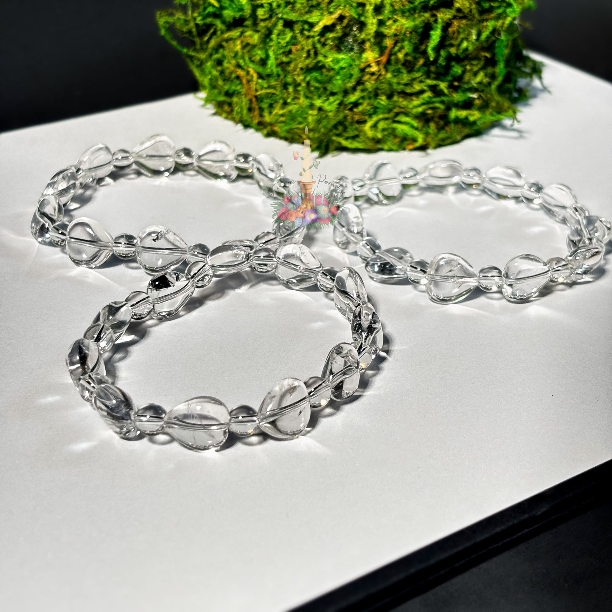 Clear Quartz Heart Motif Bracelet: Love & Harmony