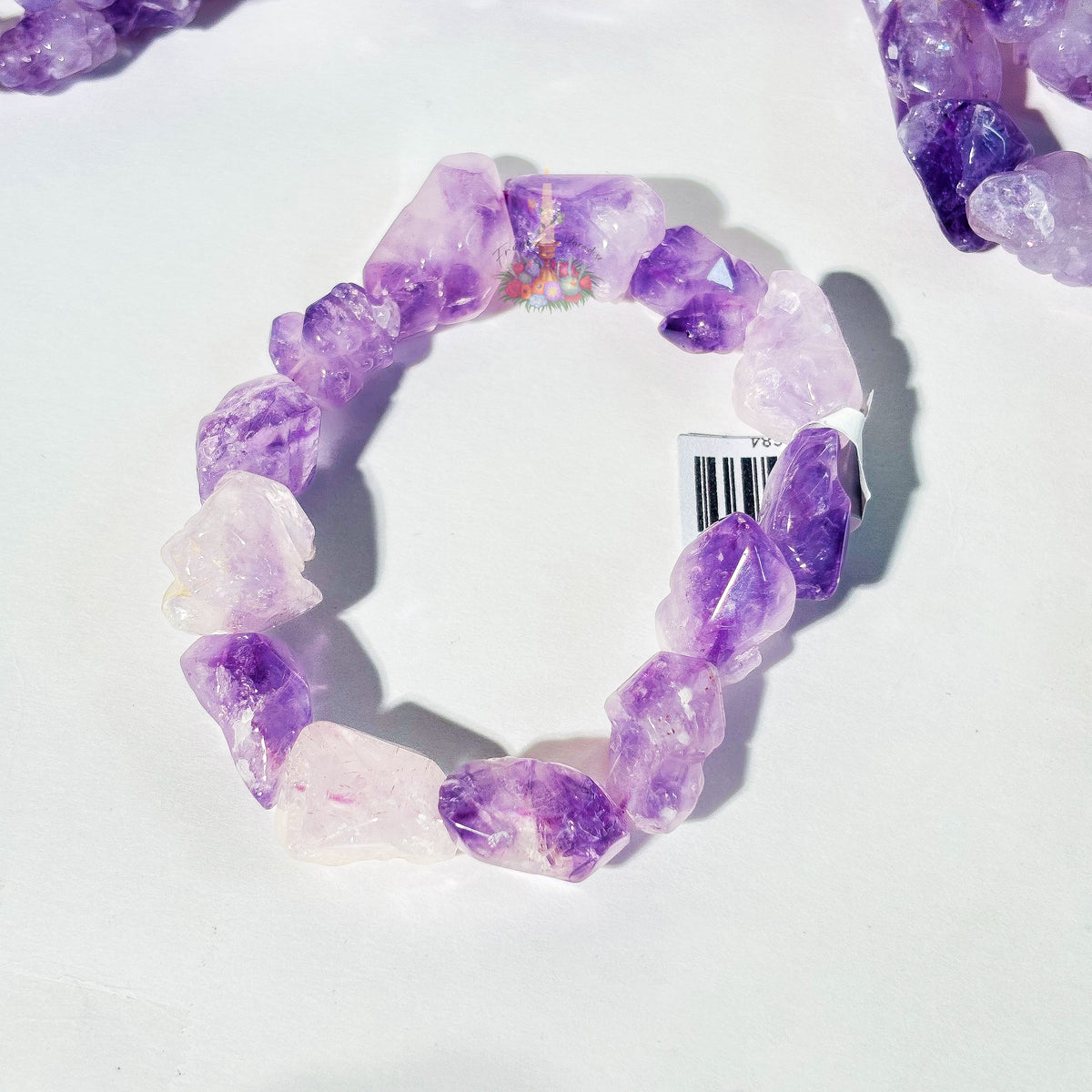 Amethyst Tumble Crystal Bracelet: Stress Relief & Intuition